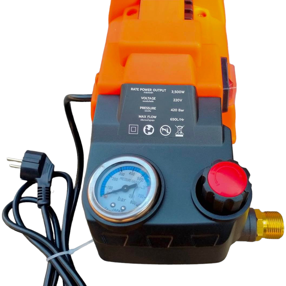 เครื่องอัดฉีดแรงดันสูง Onsen 420 บาร์ ปรับความแรงบาร์ได้ 100-420 บาร์ จะฉีดเบา ฉีดแรง