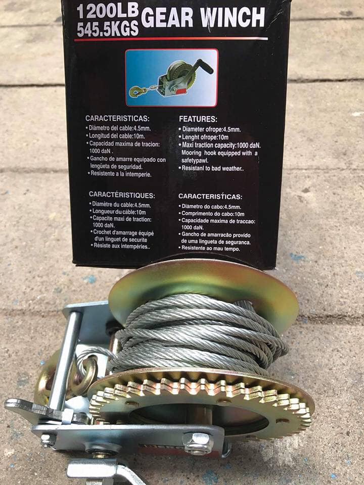 รอกสลิง มือหมุน ยี่ห้อ BERALA 1200 ปอนด์ 545kg สลิงยาว 10 เมตร หนา 4.5 มิล