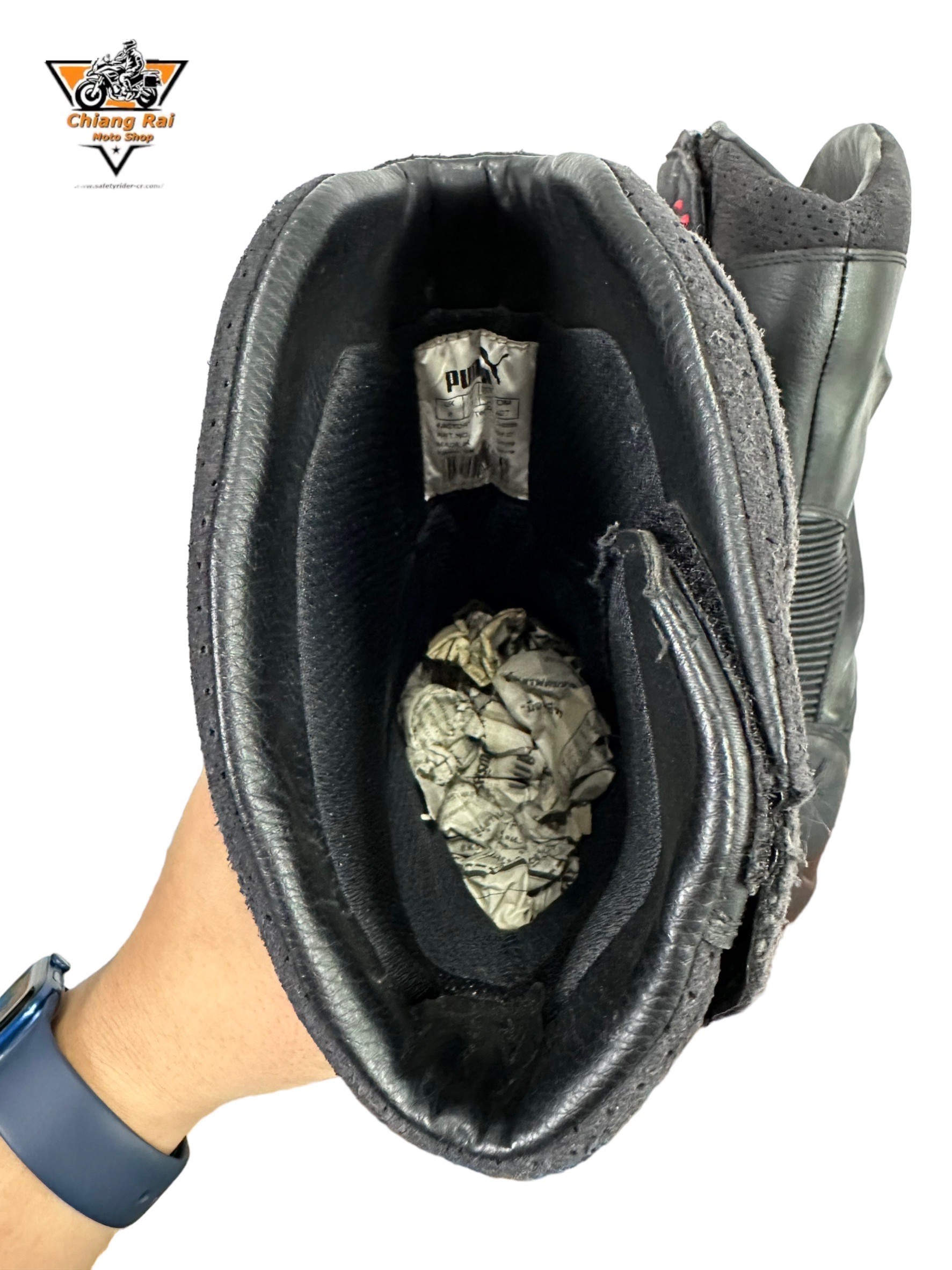 รองเท้าขี่มอเตอร์ไซด์( มือสอง) RCBS-342 Size ขนาดจากป้าย 42:EUR / 7.5:UK / 25.8:Cm.(PUMA)