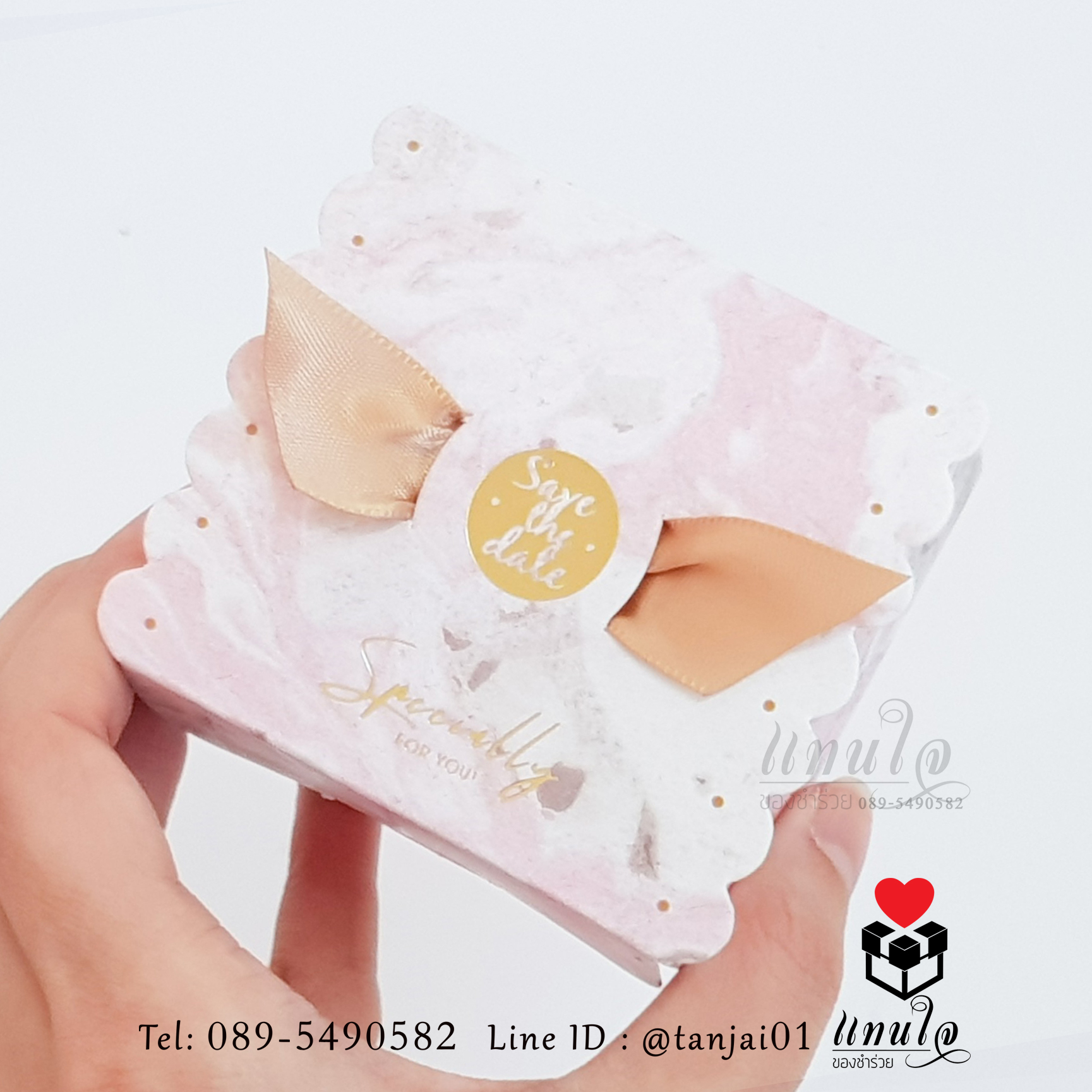 ของชำร่วยปากกาแคปซูล 2 แท่ง ในกล่องริบบิ้นปีกนก . 👉 เริ่มต้นเพียง 14 บาท