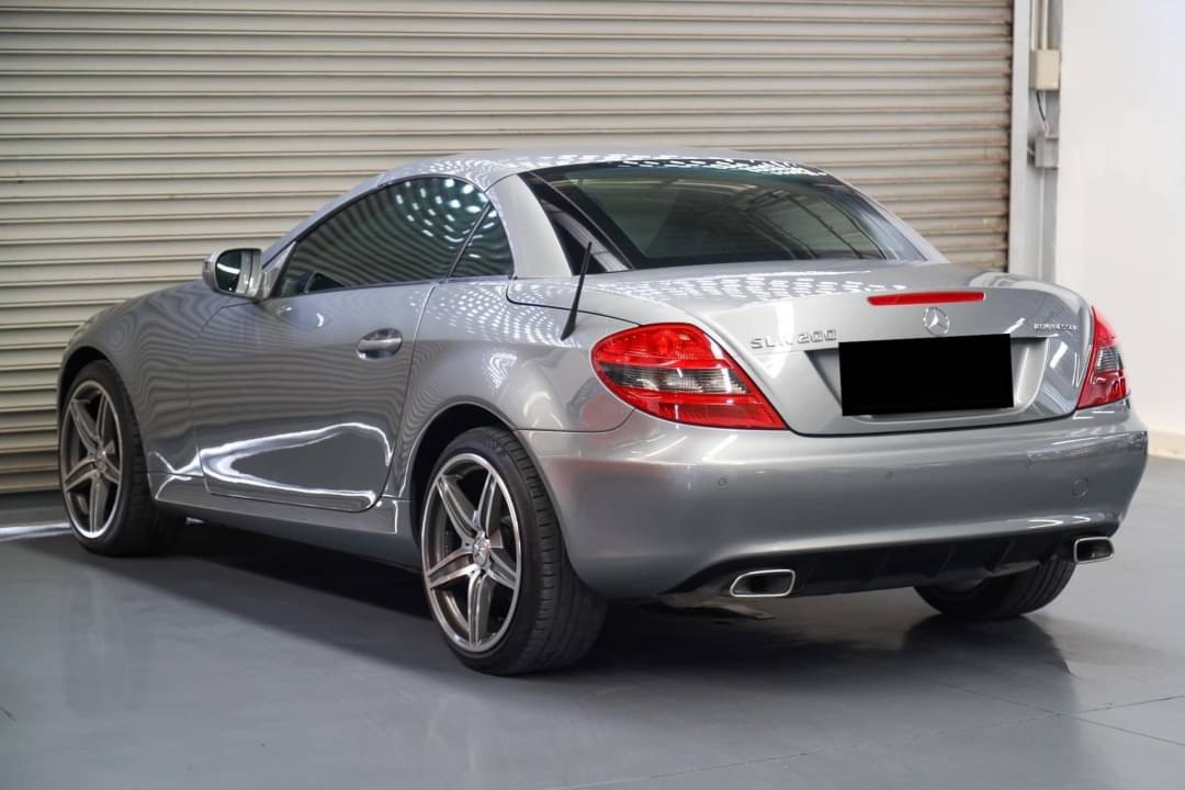 Mercedes Benz SLK200 AMG โฉม facelift แท้ สีเทา ปี 2011