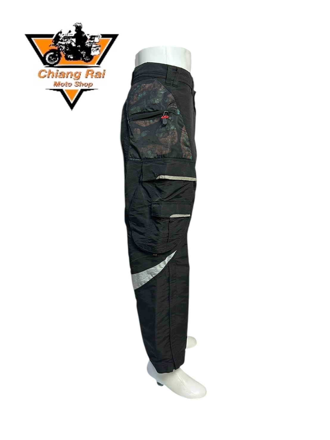 กางเกงขี่มอเตอร์ไซด์ ( มือสอง ) E&A 670: เอว 34" ยาว 30" **ABERCROMBIE**