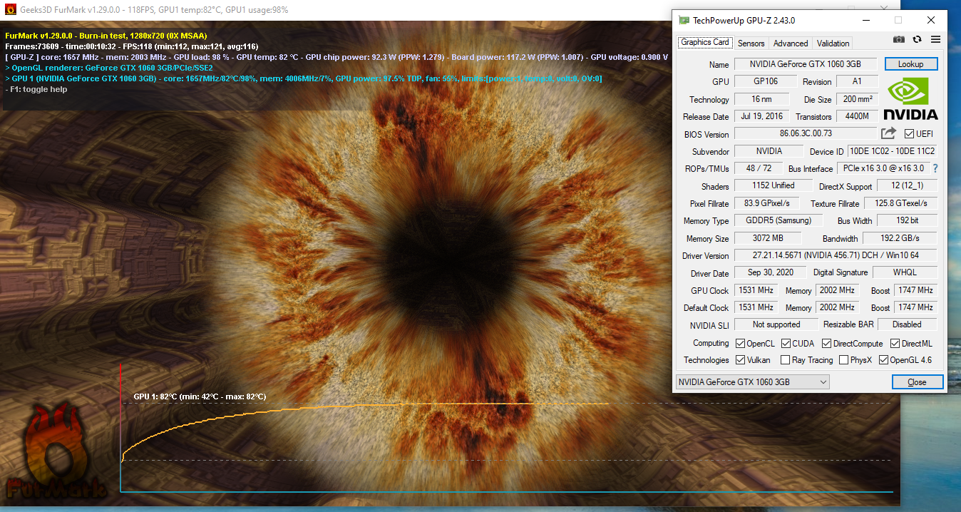 GTX Manli Gallardo 1060 3GB 192Bit GDDR5 มีตำหนิ