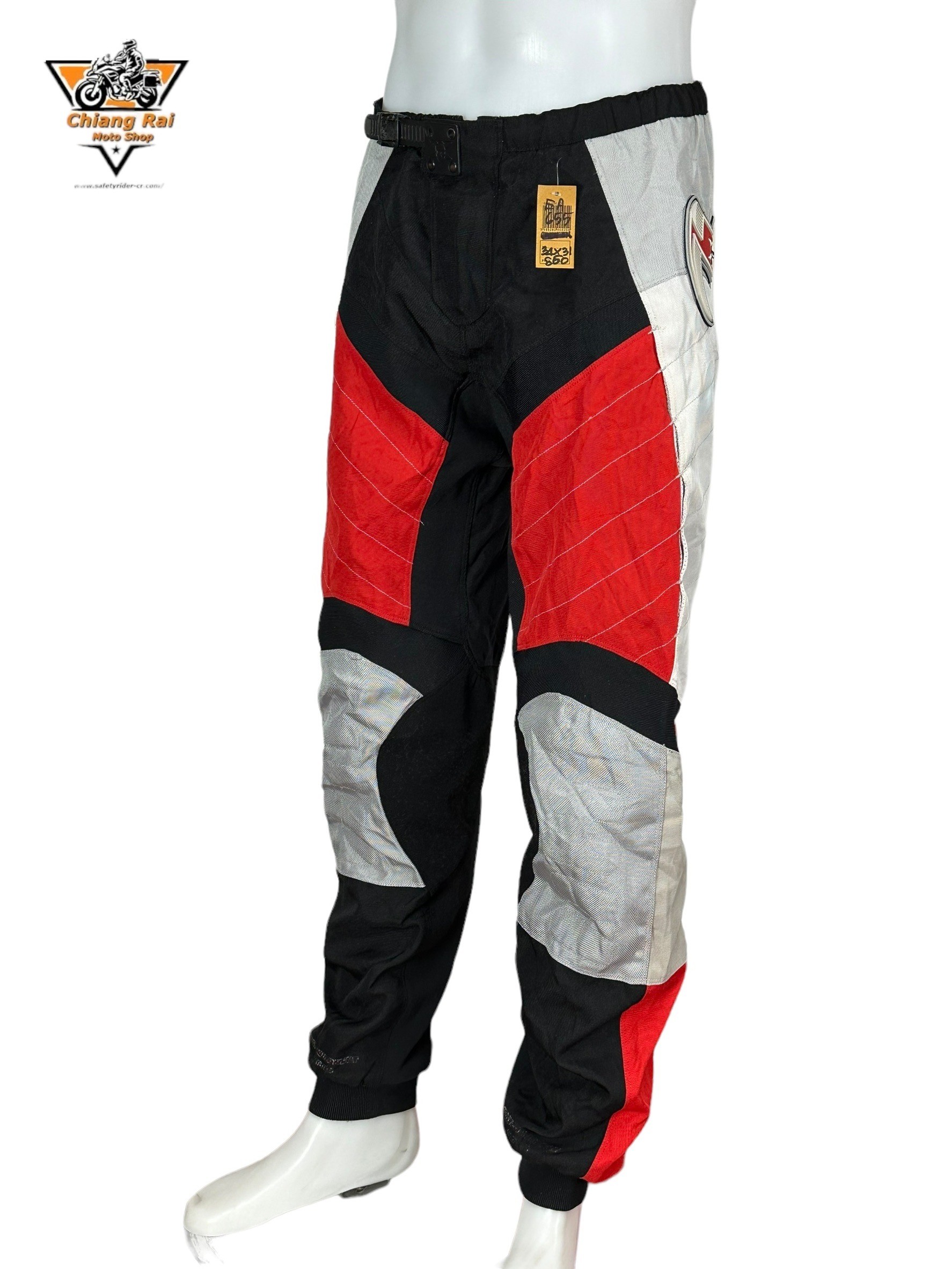 กางเกงขี่มอเตอร์ไซด์ ( มือสอง ) E&A 655: เอว 34" ยาว 31" **Hnaradx**