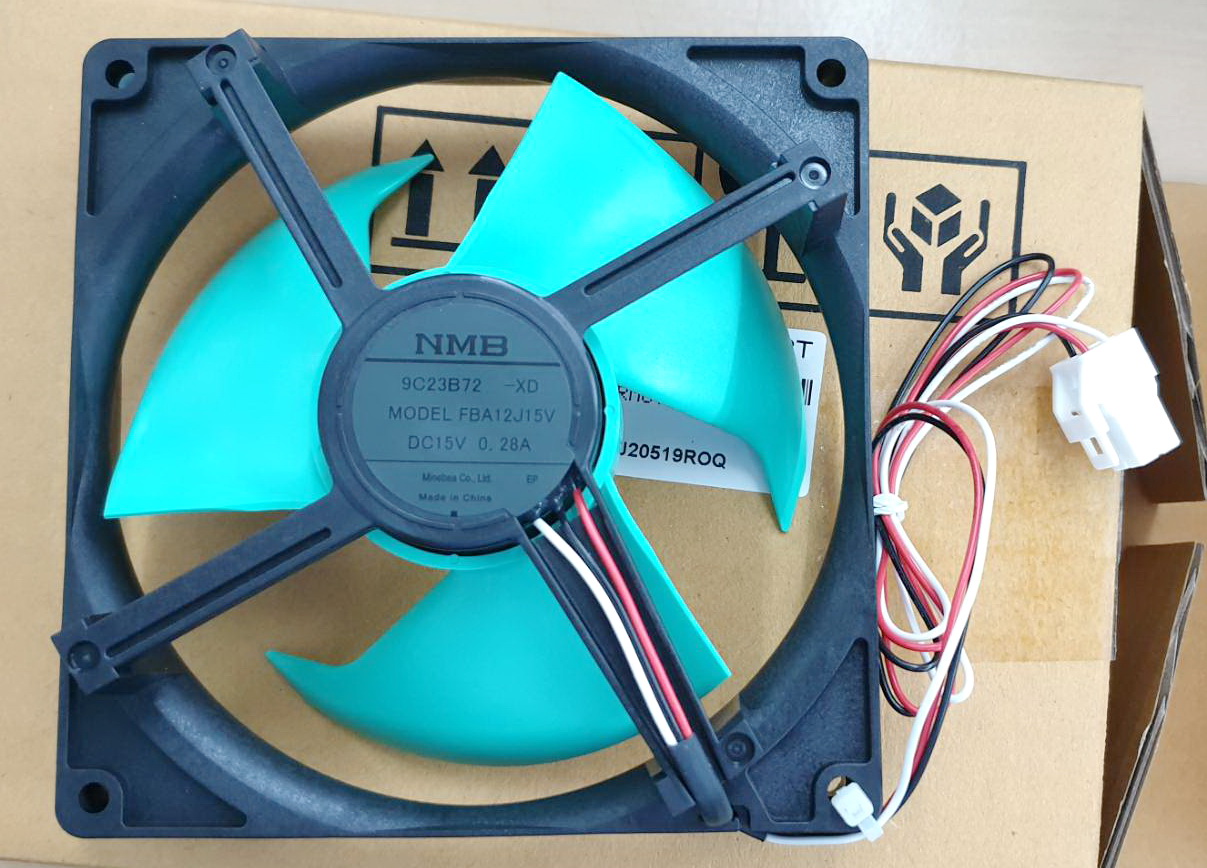 RMOTRA096CBZZ พัดลมตู้เย็น SHARP FBA12J15V DC15V