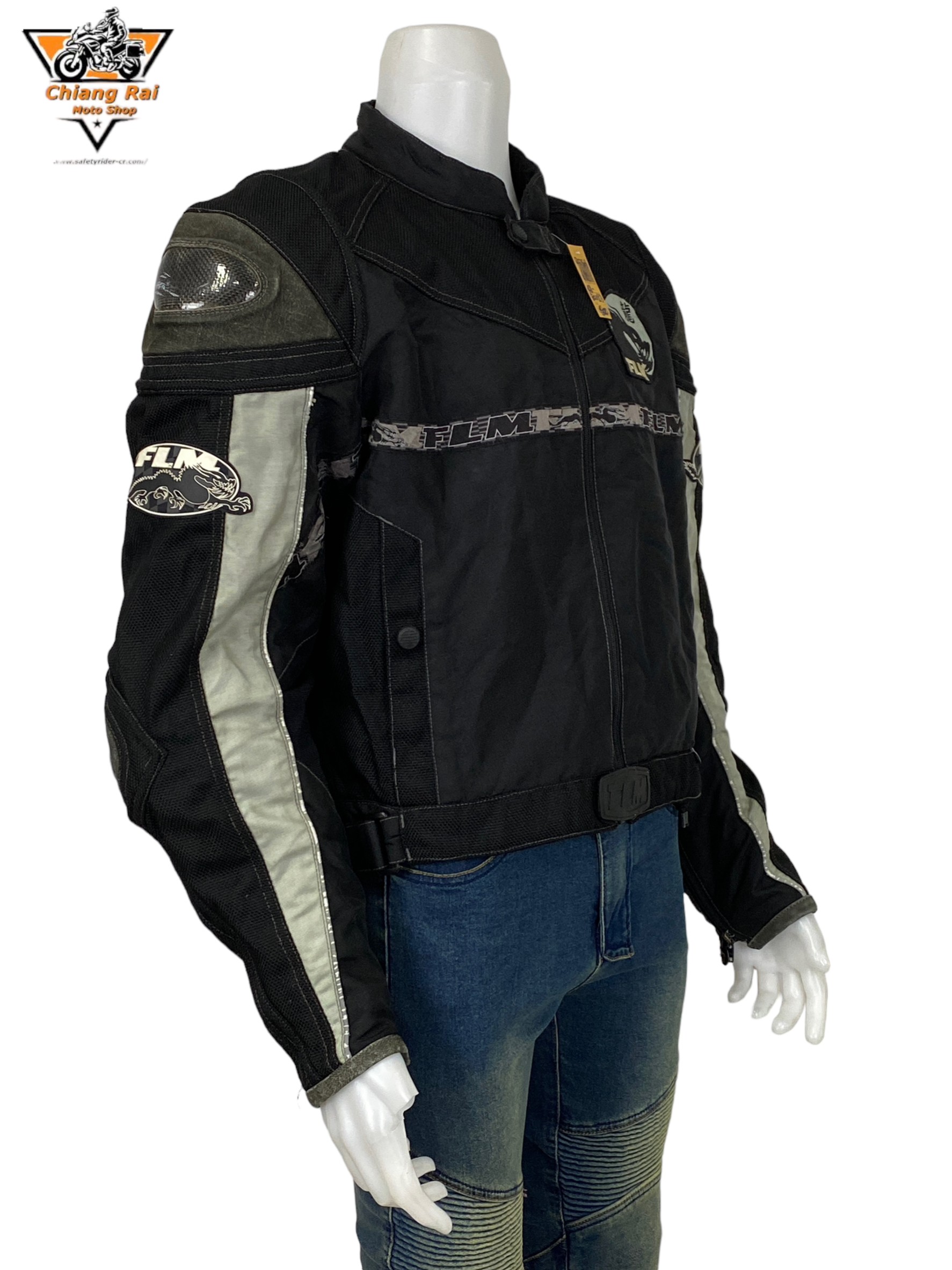 เสื้อขี่มอเตอร์ไซด์( มือสอง) RCSA 682: อก 48-50" ยาว 23" (L-XL)**FLM**