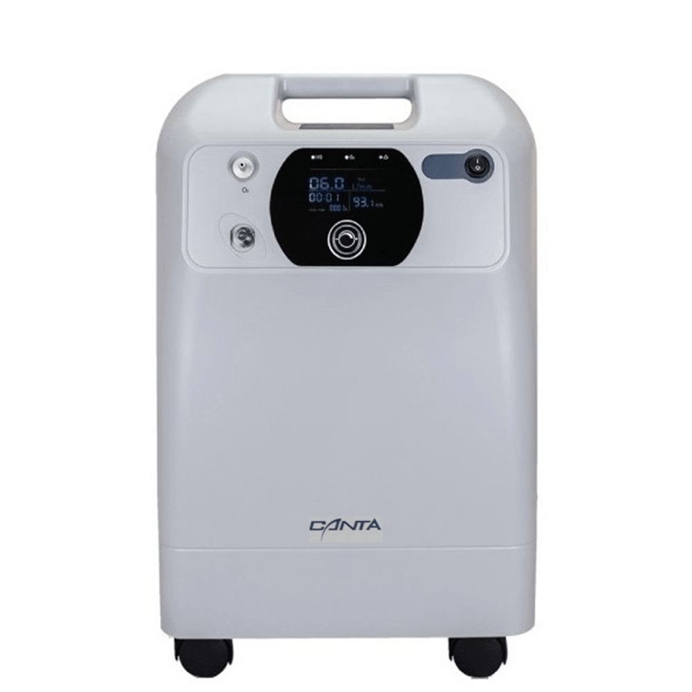 เครื่องผลิตออกซิเจน ขนาด 5 ลิตร CANTA Oxygen Concentrator รุ่น VH5-NM (เสียงเบา, แสดง %ความเข้มข้นออกซิเจนที่หน้าจอ)