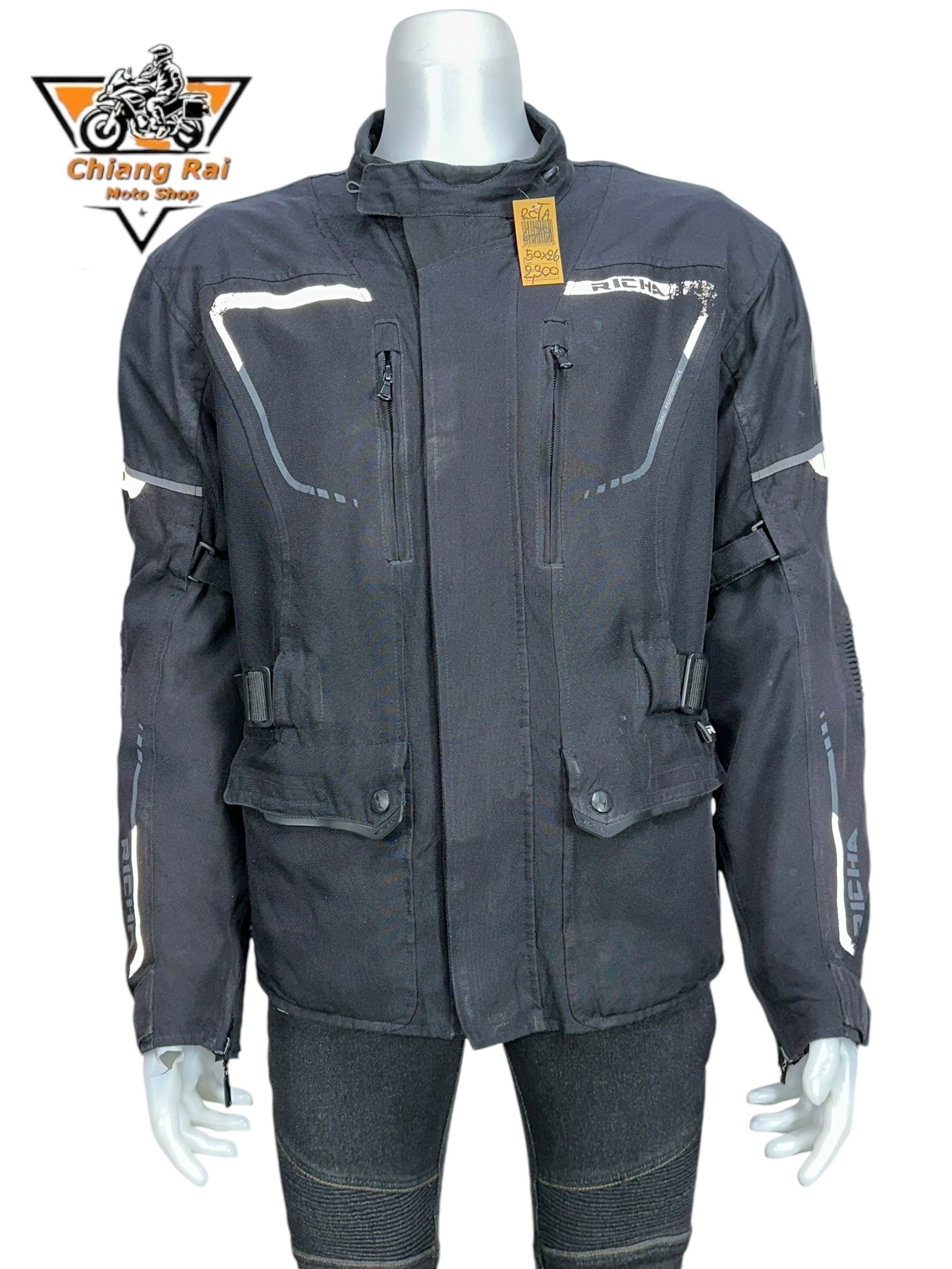 เสื้อขี่มอเตอร์ไซด์( มือสอง) RCTA 678 อก 50" ยาว 26"(XL) **RIC-HA**