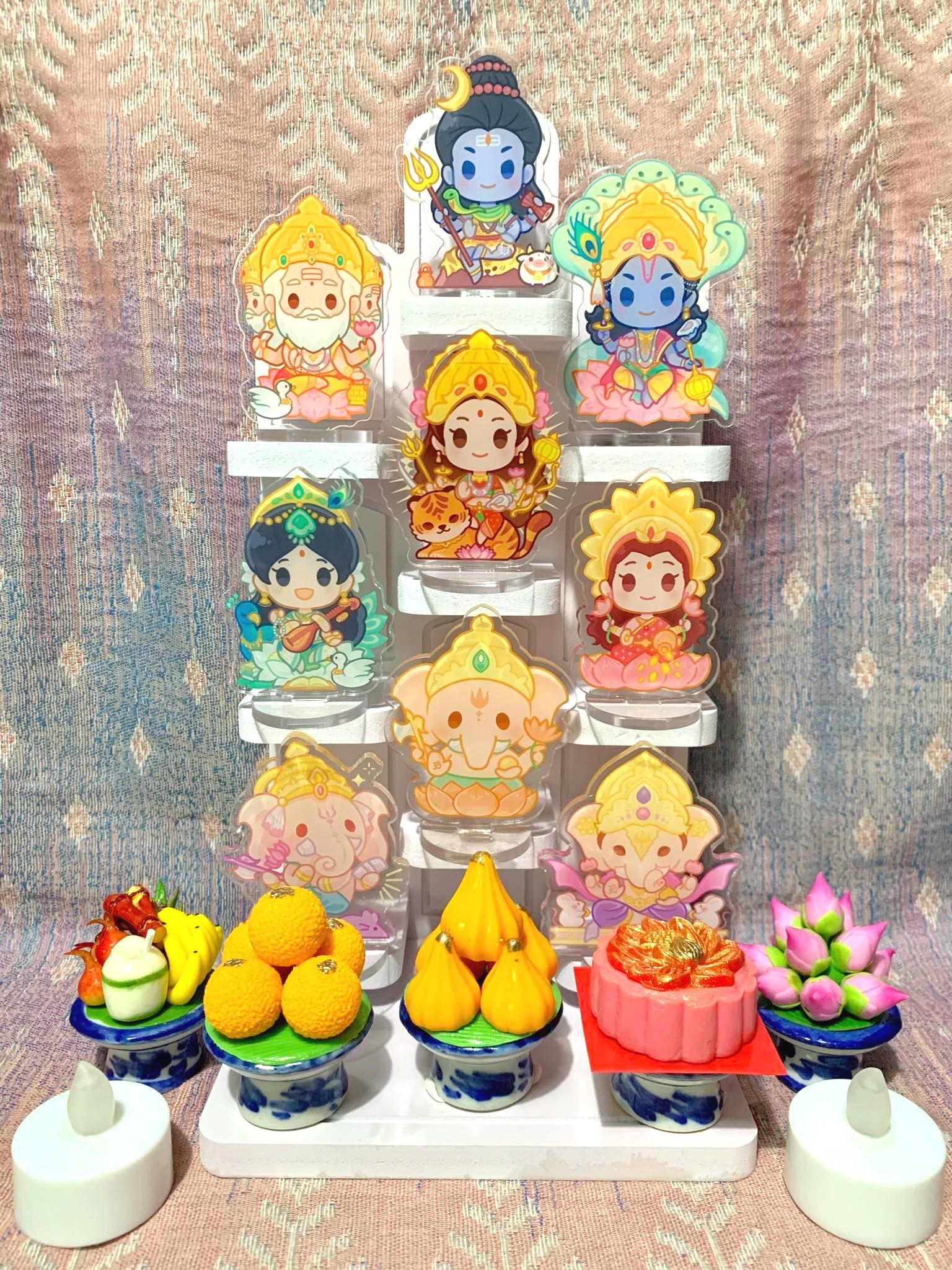 (มีของพร้อมส่ง) เทพฮินดู Standee Acrylic 7 cm (อัพเดตลายใหม่!!)