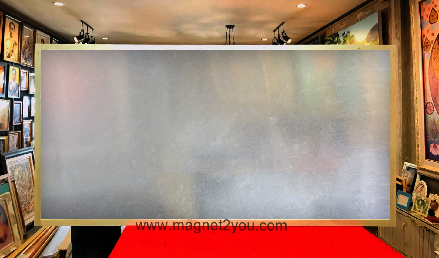 กระดานบรอนซ์ 120x240 ติดผนัง (โครง 4 MM) กรอบไม้สนเลือกสีได้