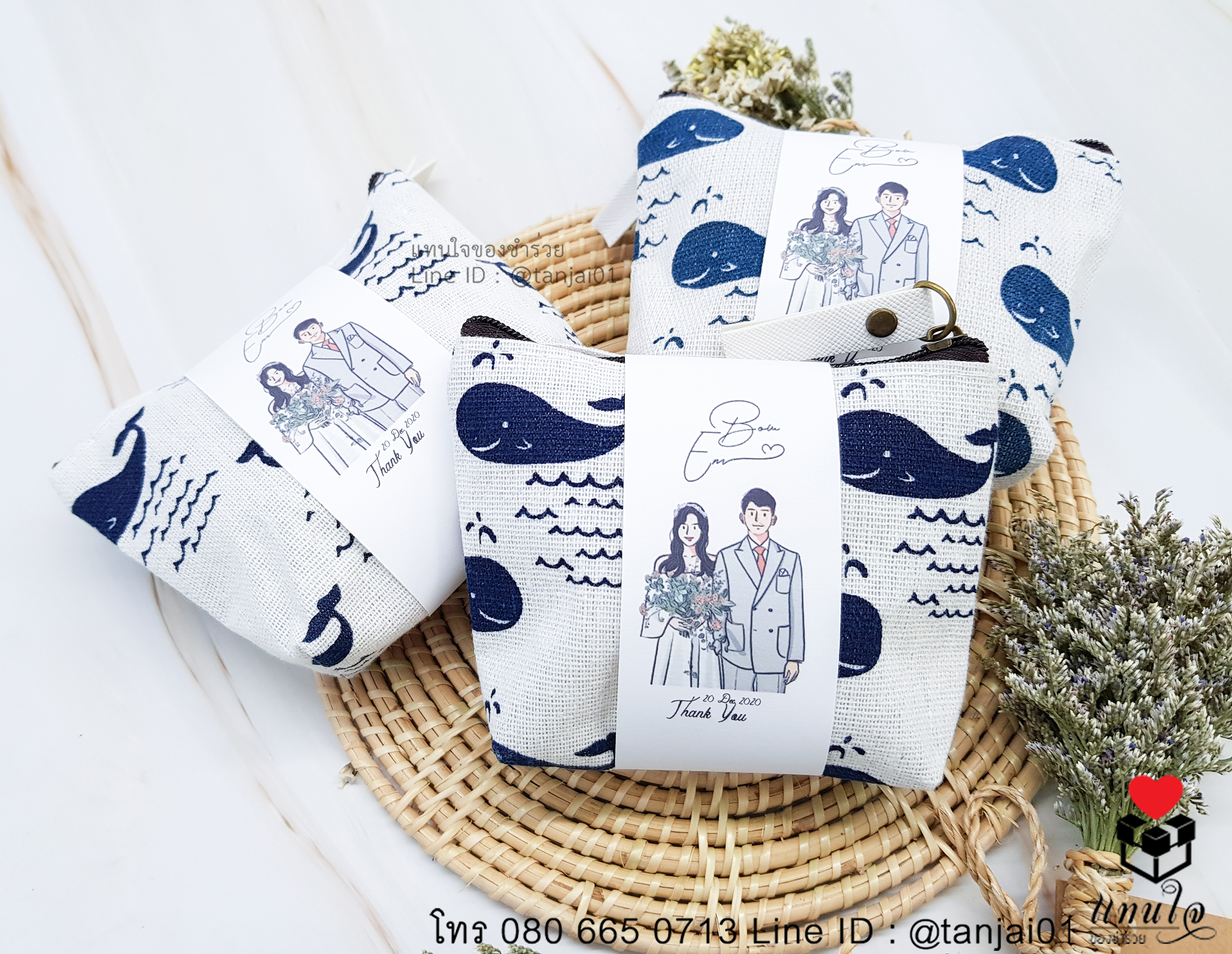 ของชำร่วยกระเป๋าผ้า กระเป๋าใส่เหรียญ กระเป๋าเก็บเหรียญน่ารัก ลายสัตว์น่ารัก ลายหมี สีพาสเทล ใช้งานได้จริง 01