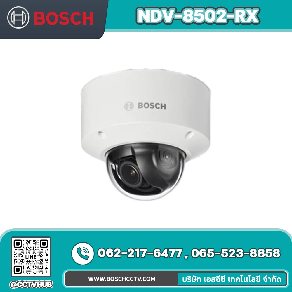 กล้องวงจรปิด BOSCH รุ่น NDV-8502-RX Fixed dome 2MP HDR X 4.4-10mm PTRZ
