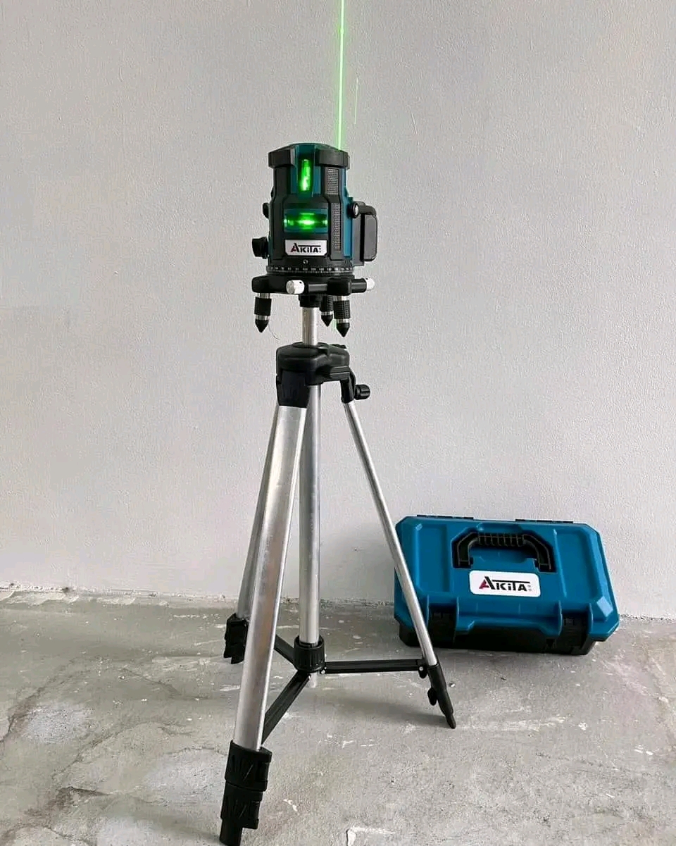 เลเซอร์ 5 เส้น แสงสีเขียว พร้อมขาตั้ง ยี่ห้อ AKITA