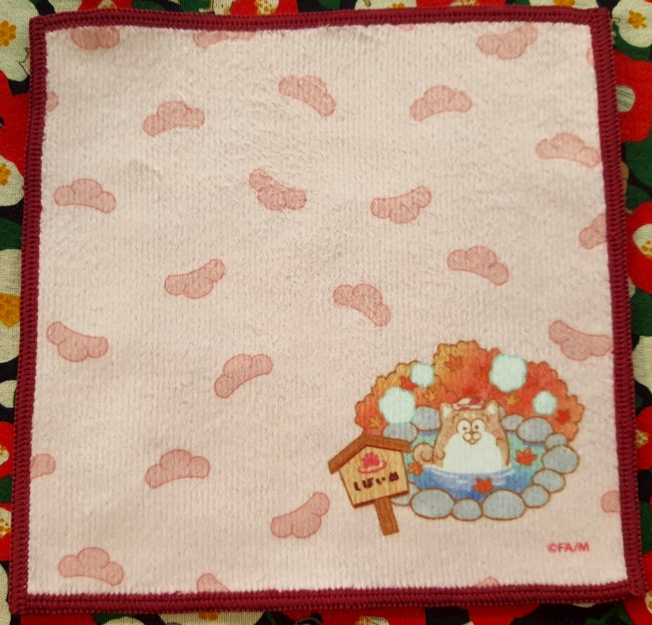 ผ้าเช็ดหน้า Osomatsu (Shiba Inu) ของแท้จากญี่ปุ่น Size : 20 x 20 cm