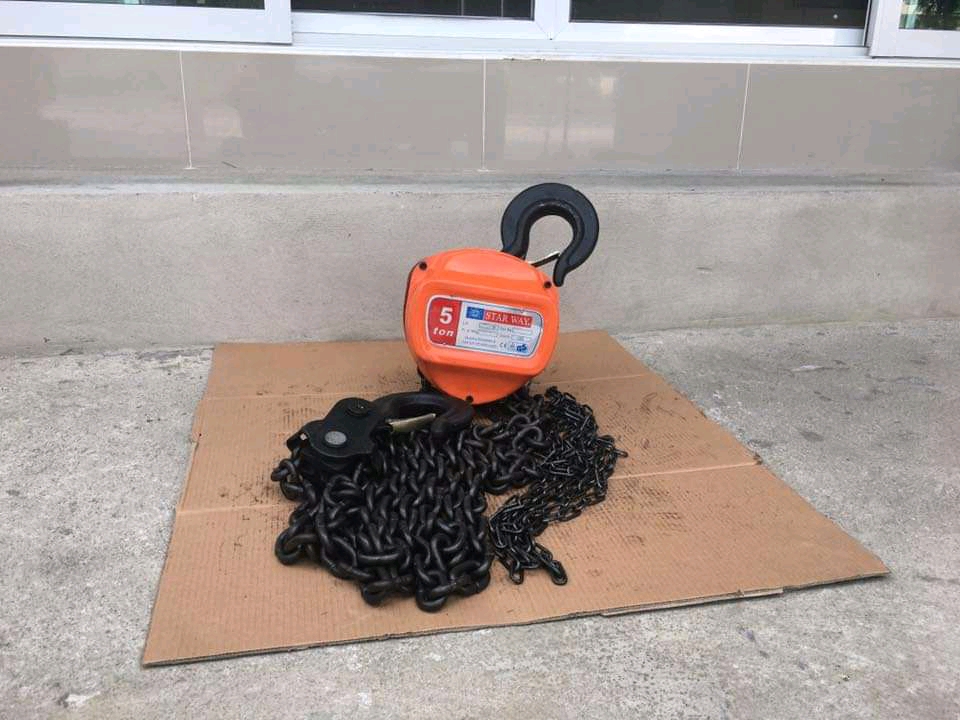 รอกโซ่ 5 ตัน ยี่ห้อ Star Way แบบเหลี่ยม ยาว 3 เมตร