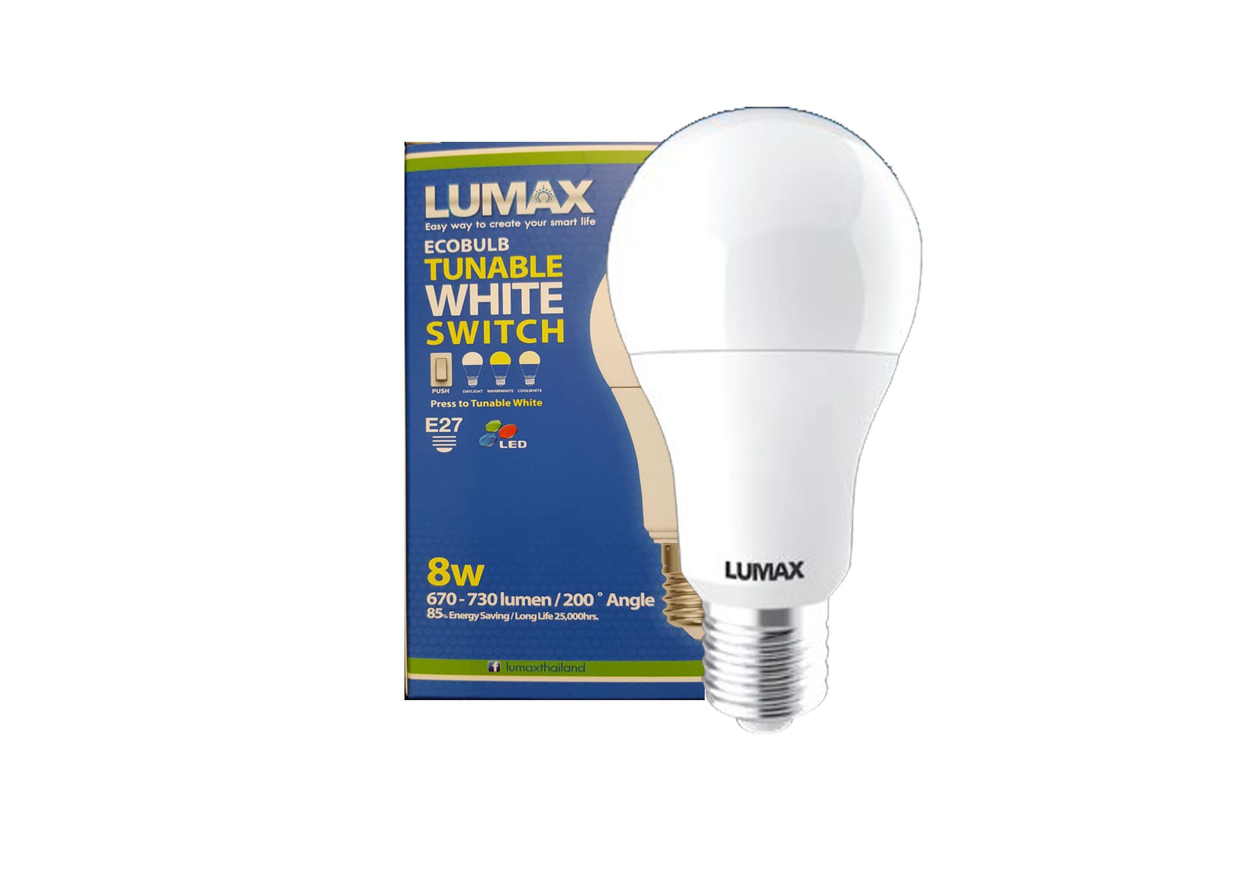 หลอดLED Eco Bulb Tunable Switch 8W LUMAX