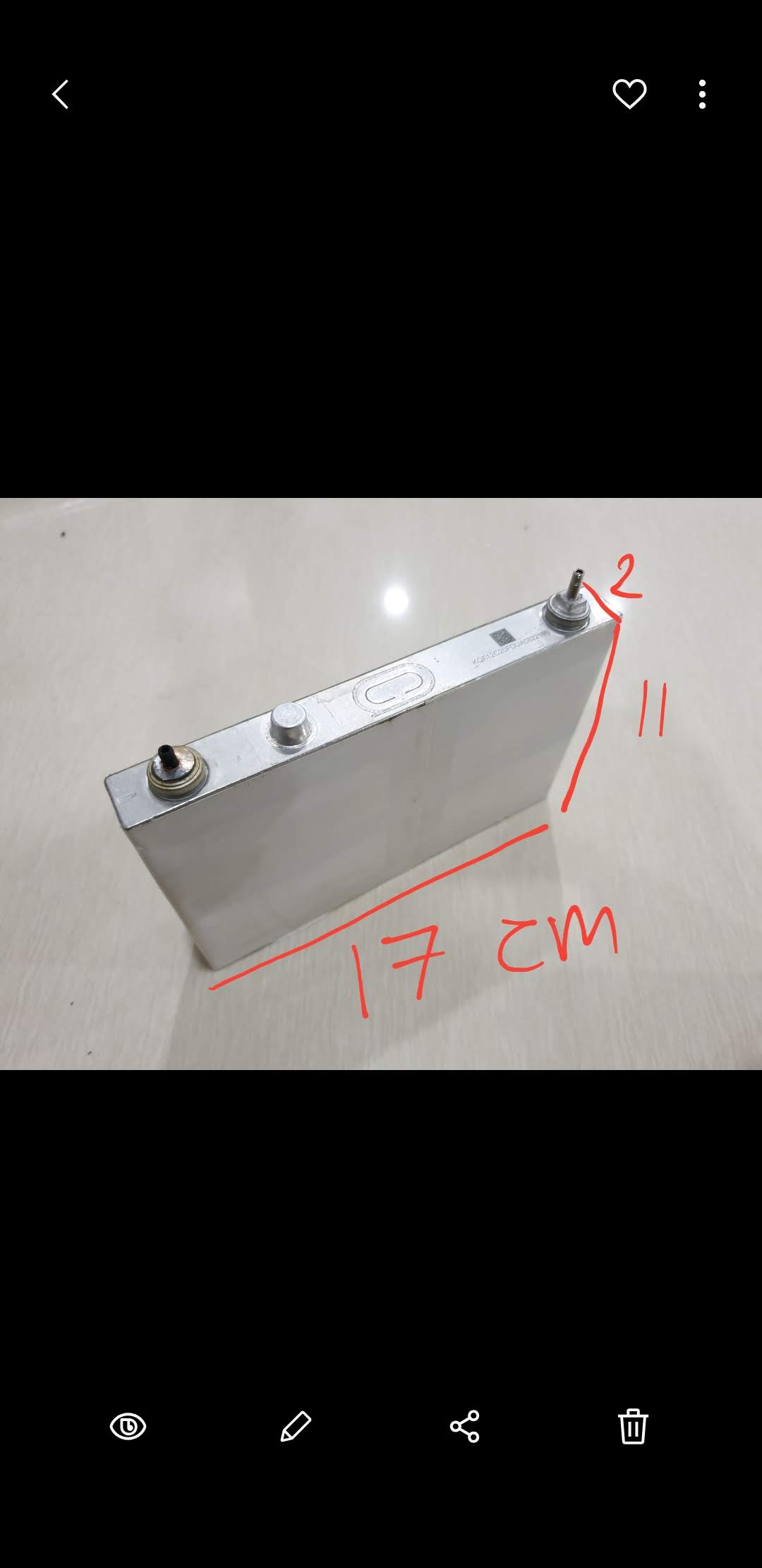 Battery lithium phosephase lifepo4 BYD 3.2v 23Ah