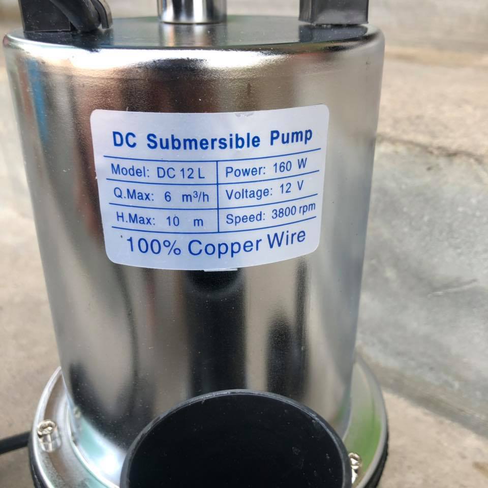 ปั้มน้ำไดโว่ ใช้แบตเตอรี่ 12v..