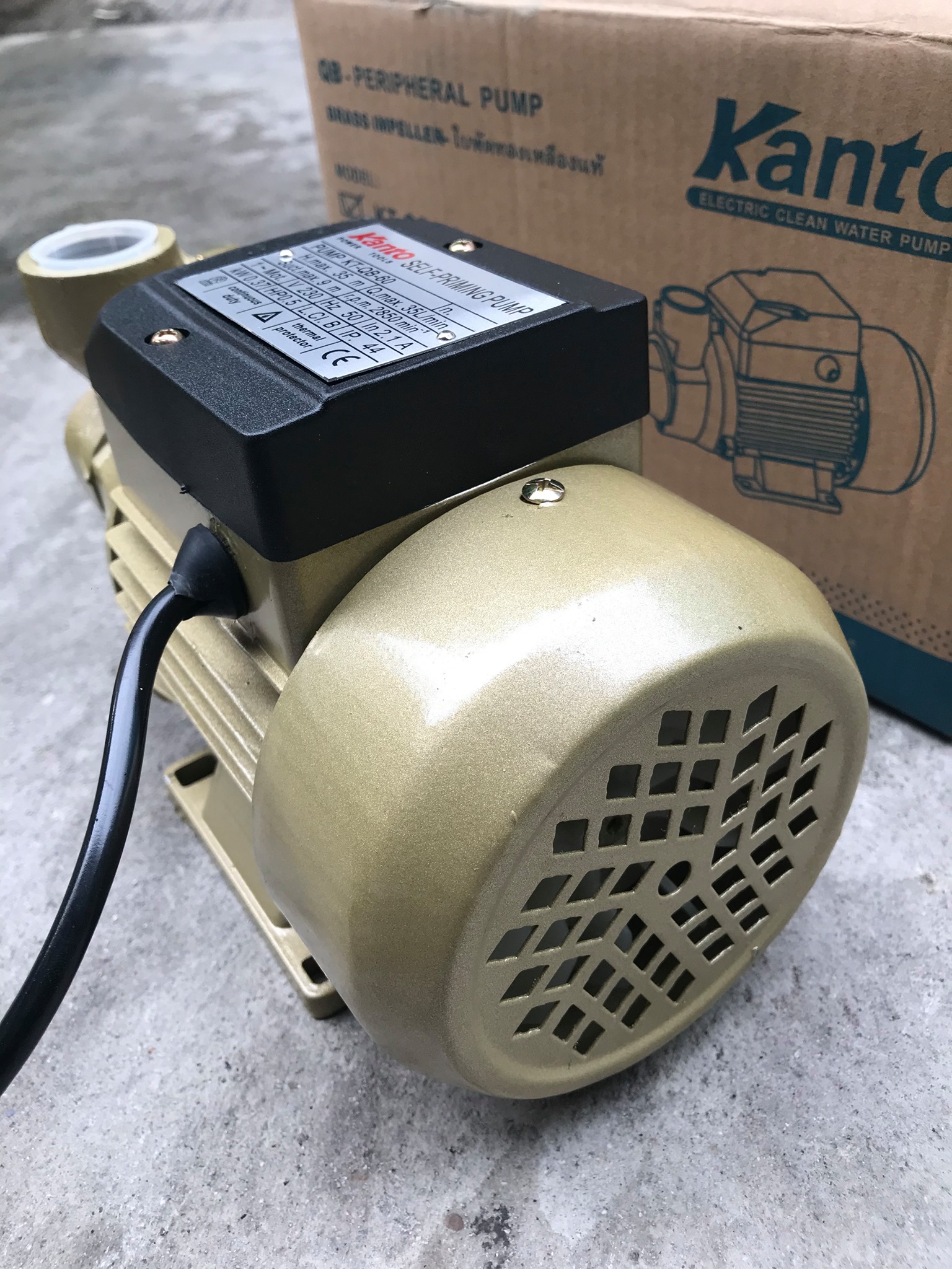 ปั๊มน้ำหอยโข่ง ยี่ห้อ Kanto รุ่น KT-QB-60