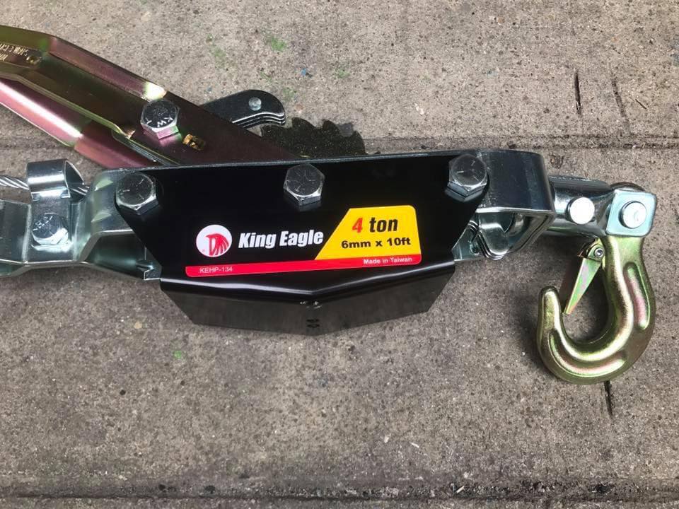 รอกสลิง มือโยก ยี่ห้อ King Eagle 2-4 ตัน ยาว 3 เมตร