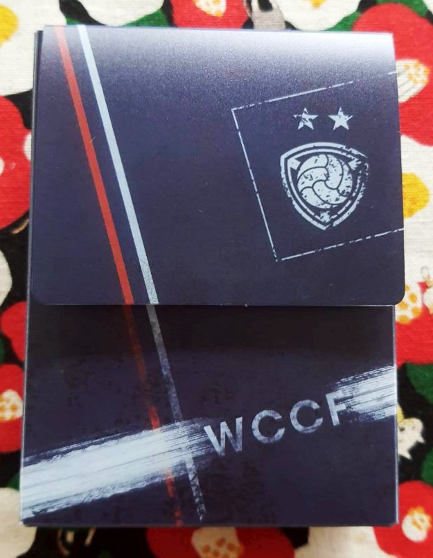 กล่อง ใส่ การ์ด นามบัตร ใส่ของ พกพา WCCF จากญี่ปุ่น World Club Champion Football ฟุตบอล Size : 10 x 7.5 cm