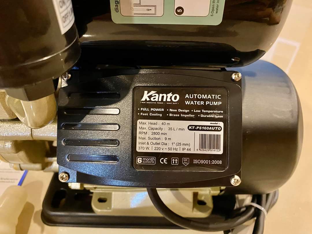 ปั๊มน้ำอัตโนมัติ KANTO รุ่น KT-PS160AUTO
