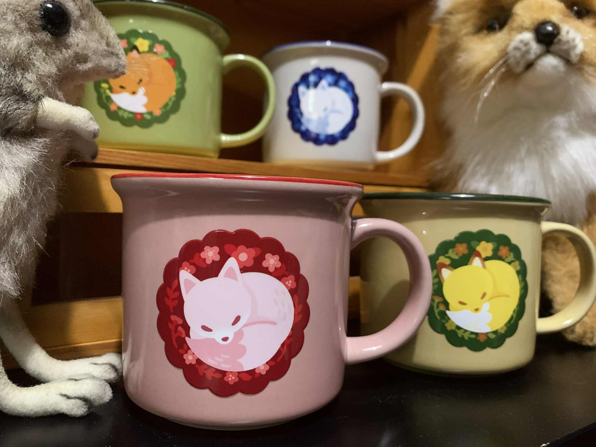 [Pre-order เท่านั้นไม่มีผลิตเผื่อ] แก้วมัคจิ้งจอก