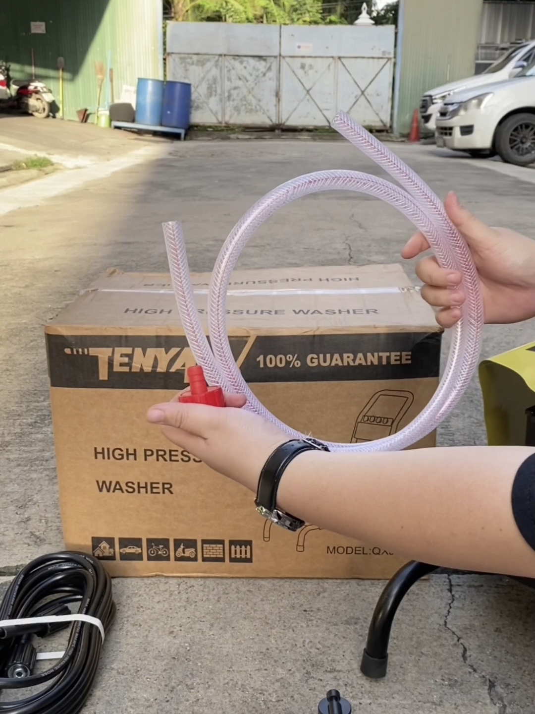 เครื่องฉีดน้ำแรงดันสูงมีล้อ ยี่ห้อ Tenya รุ่น QXJ-22