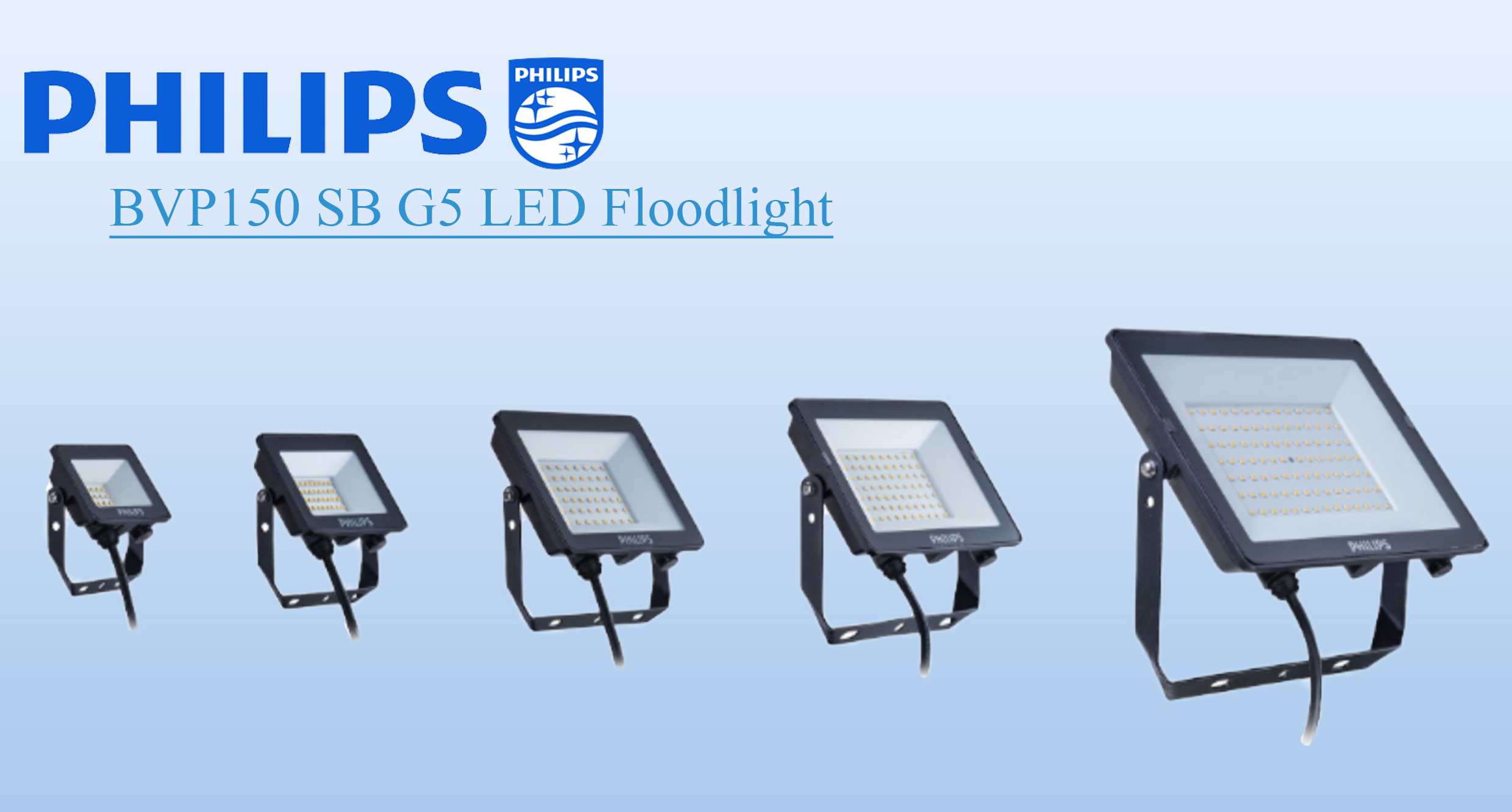 โคมไฟ Floodlight BVP150 10W-70W PHILIPS