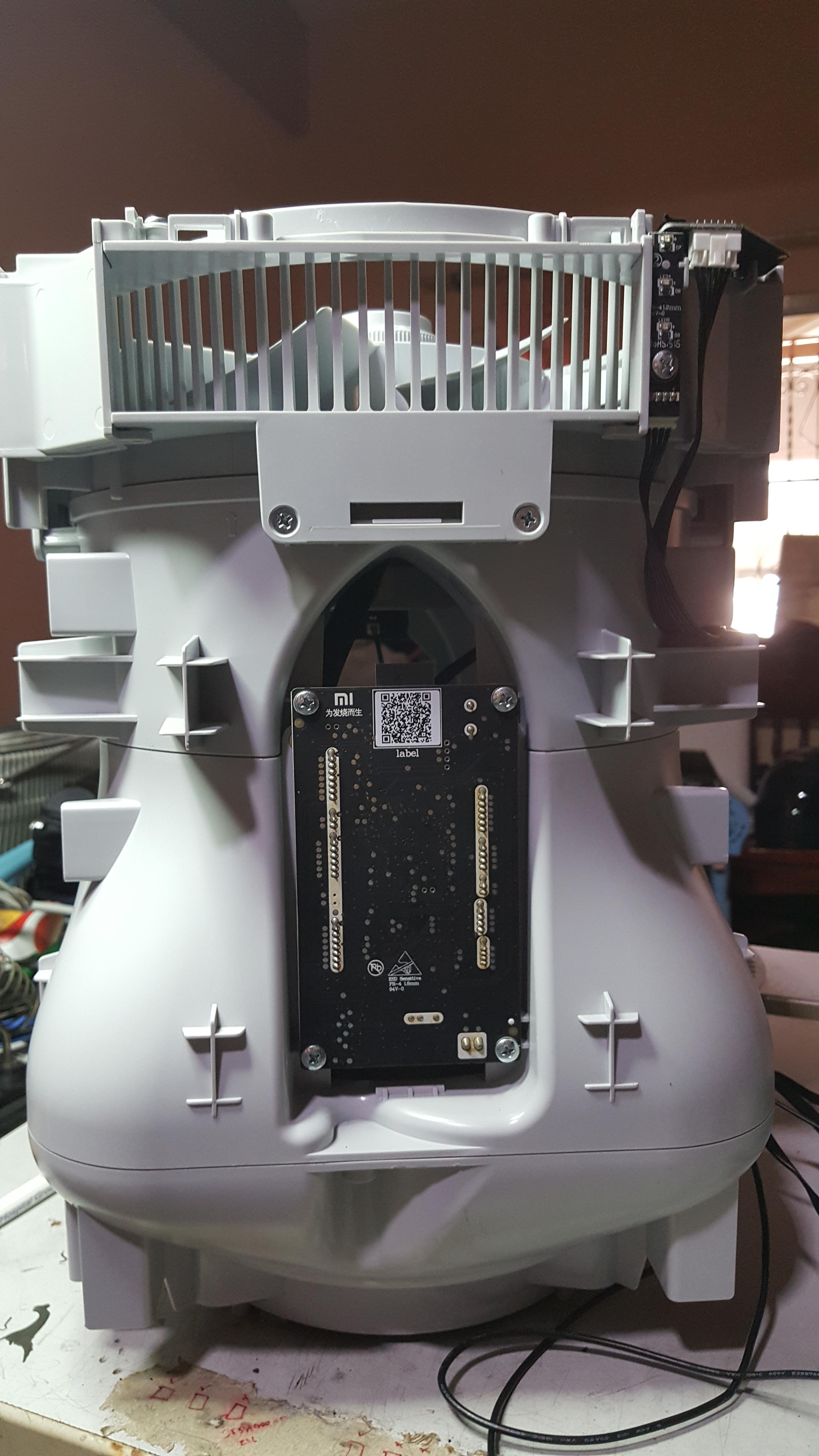 ซ่อมเครื่องฟอกอากาศ Xiaomi Mi Air Purifier Pro รุ่น AC-M1-CA อาการพัดลมตัวบนมีเสียงดัง