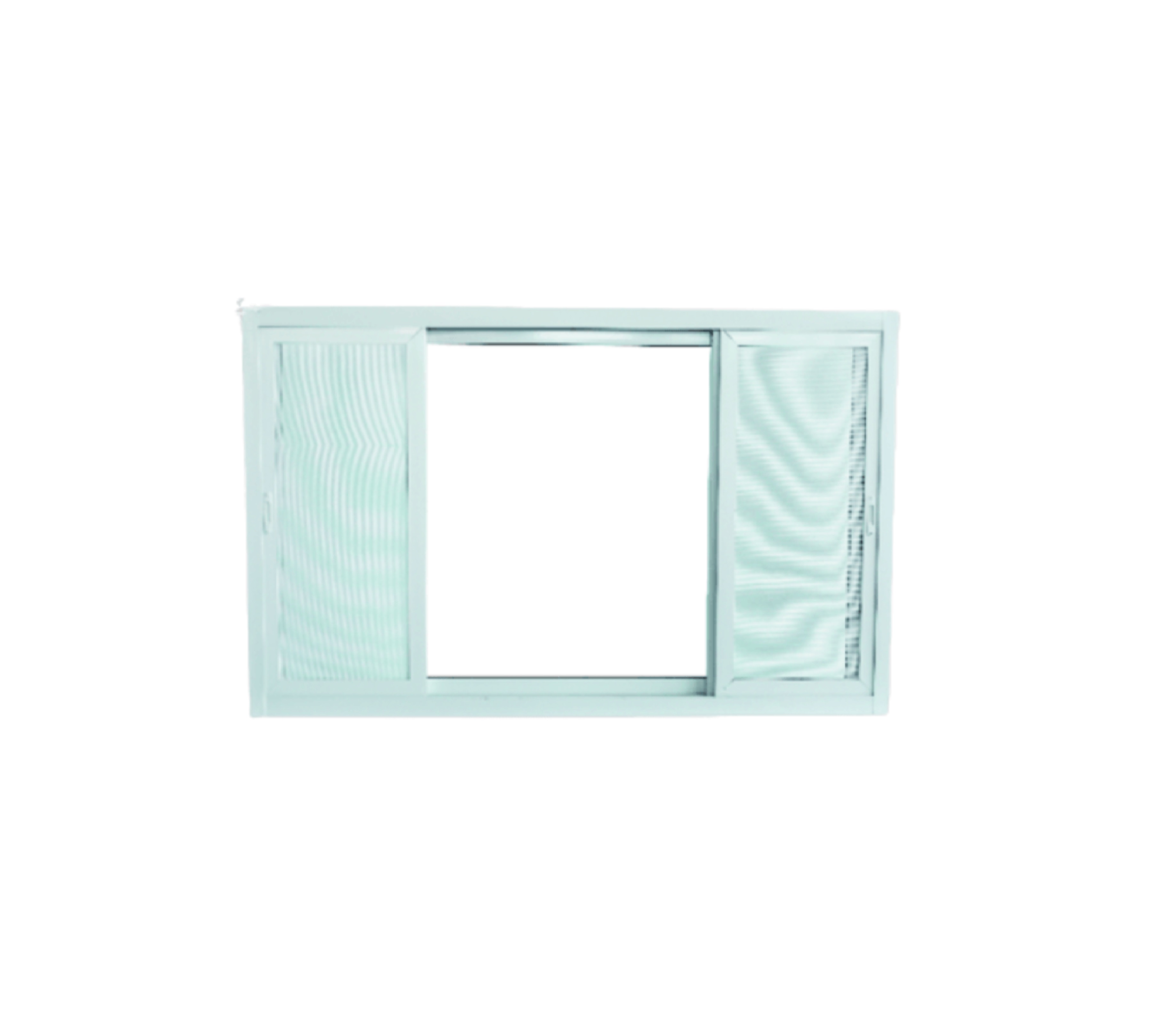 WELLINGTAN หน้าต่างอะลูมิเนียม บานเลื่อน SFS(D) WT1811SS-3P 180x110ซม. สีขาว