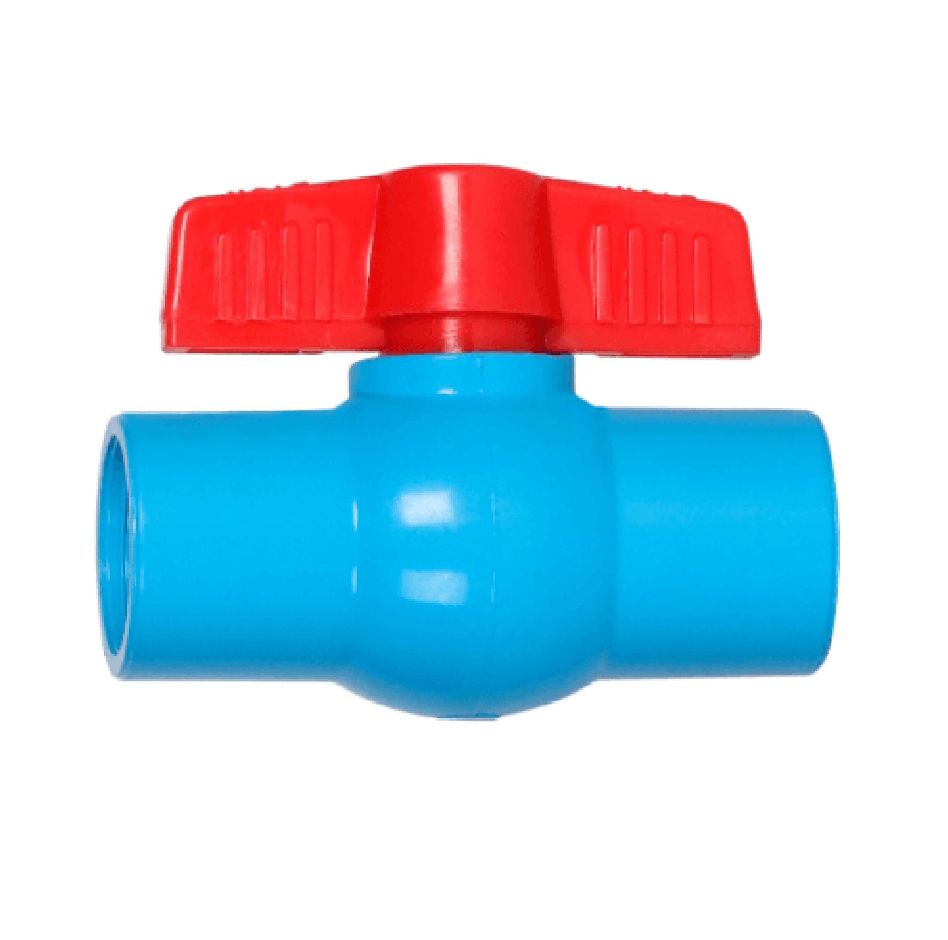 VAVO บอลวาล์วพีวีซี 1 1/2"(40) แบบเกลียว สีฟ้า