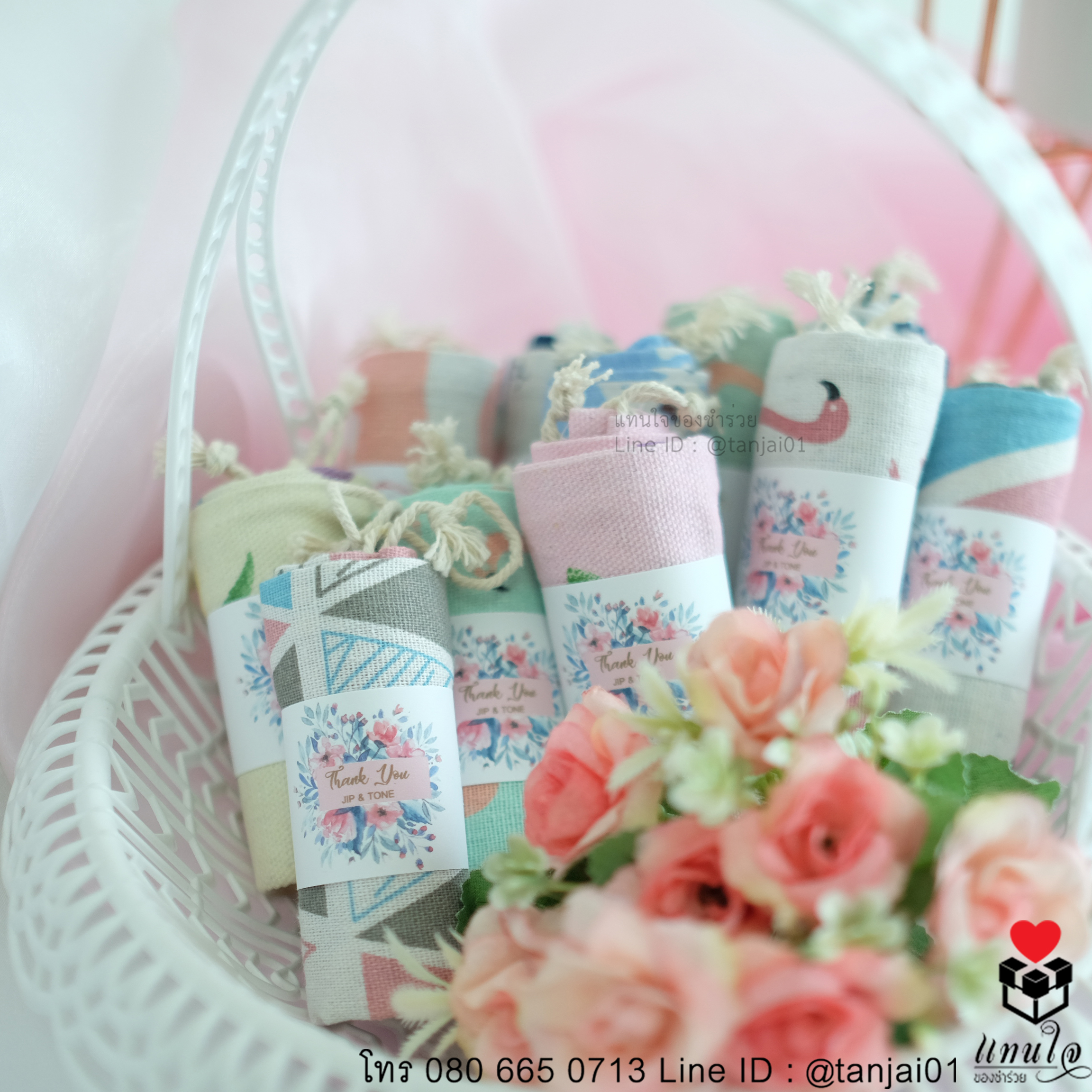 ของชำร่วยงานแต่ง ของชำร่วยน่ารัก ของชำร่วยราคาถูก ของชำร่วยถุงผ้ากลาง 001