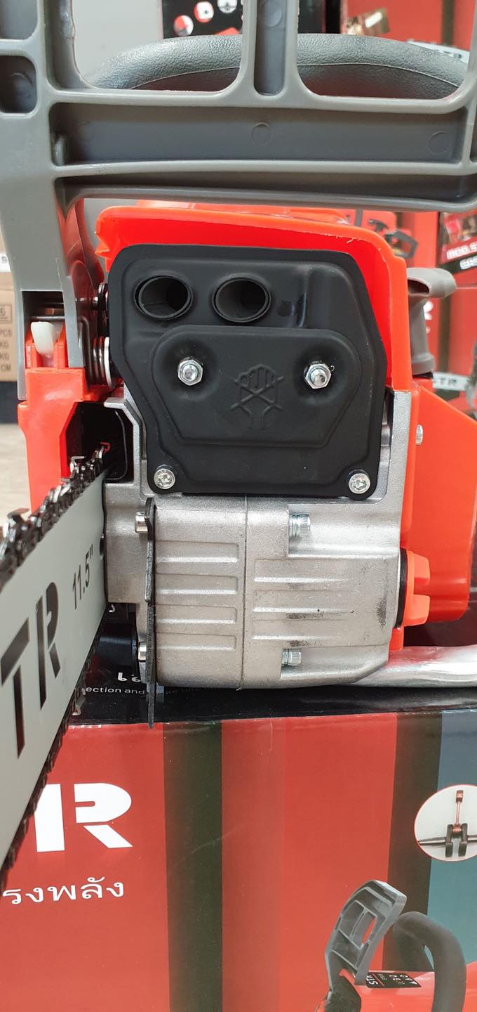 เลื่อยยนต์ STR 2 จังหวะ รุ่น 2 เเหวน 2 ท่อไอเสีย บาร์ 2 อัน โซ่ 3 เส้น