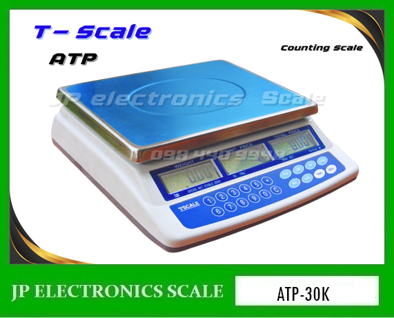 เครื่องชั่งคำนวณราคา30kg เครื่องชั่งคิดราคา30kg เครื่องชั่ง30กิโลกรัม เครื่องชั่งน้ำหนัก30กิโล เครื่องชั่งน้ำหนัก30kg ตาชั่ง30กิโล กิโลดิจิตอล30กิโล เครื่องชั่ง30kg ค่าละเอียด5g ยี่ห้อ TSCALE รุ่น ATP ขนาดถาดชั่งน้ำหนัก 230x300mm.