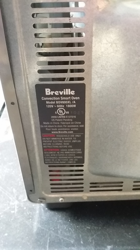 ซ่อมเตาอบไฟฟ้า ยี่ห้อ BREVILLE รุ่น BOV800XL อาการเครื่องซ๊อตไม่ทำงาน