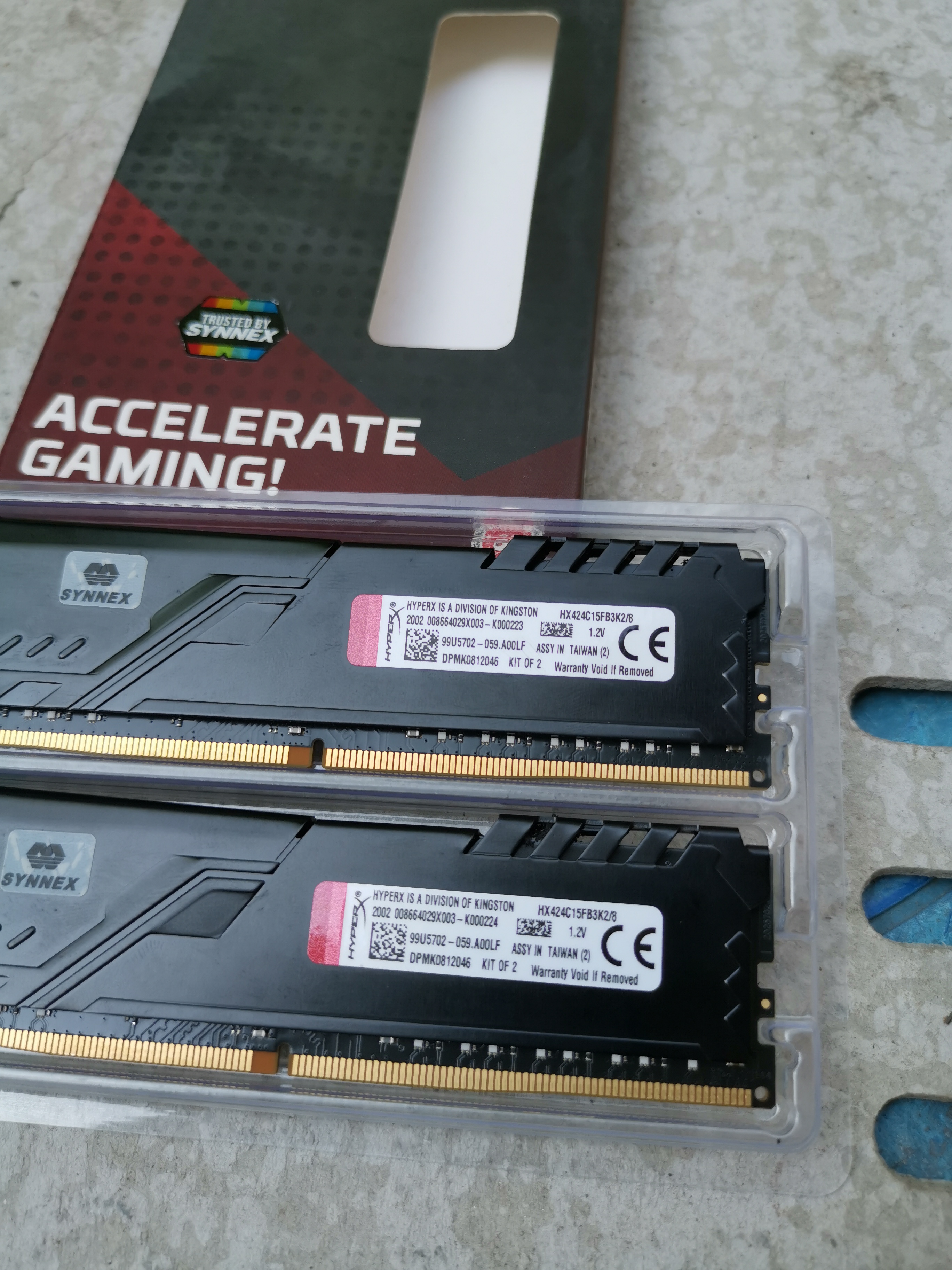 Ram Kingston Hyper X Fury DDR4 8GB(4GBx2)/2400
