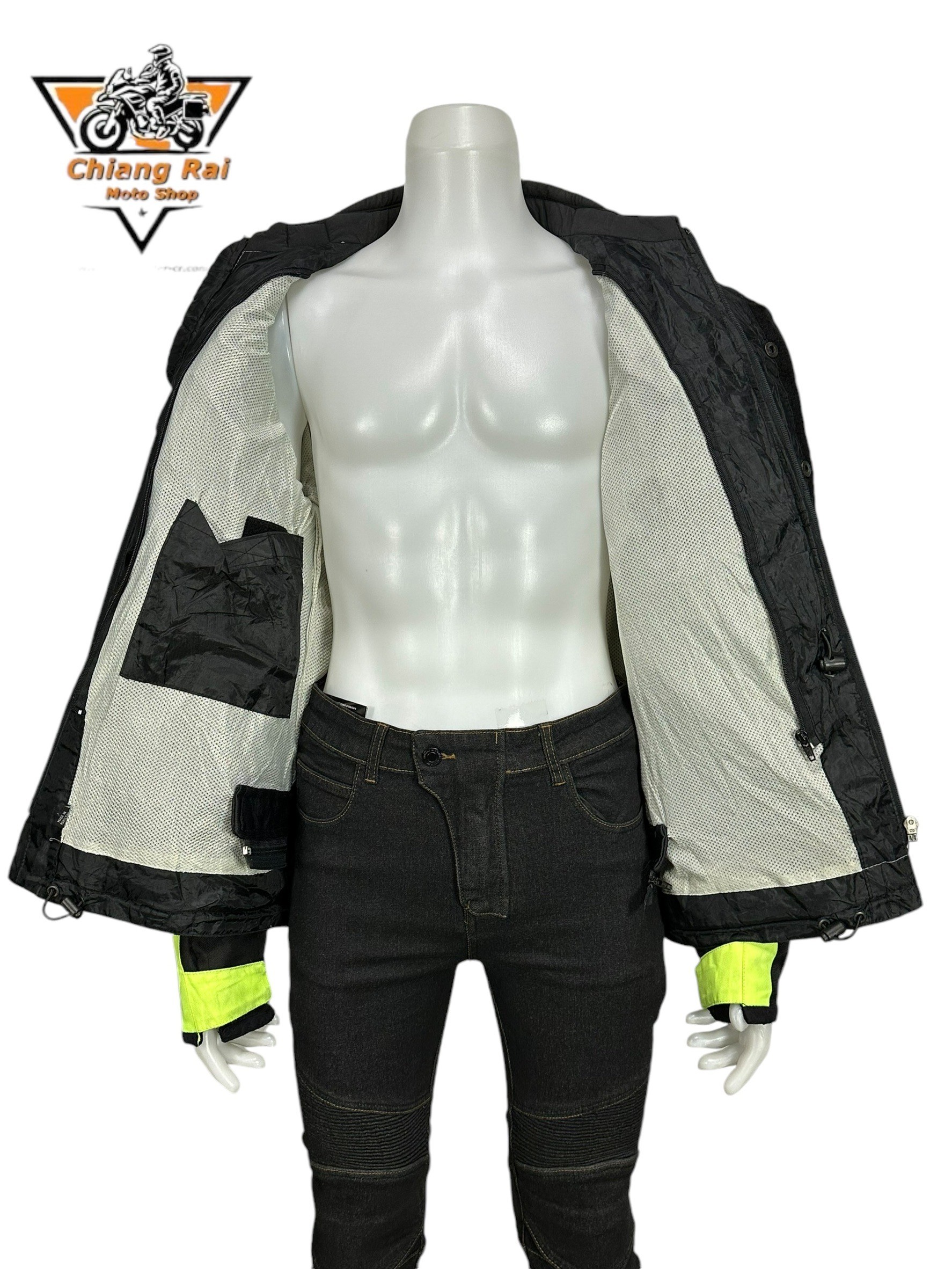 เสื้อขี่มอเตอร์ไซด์( มือสอง) RCTA 676 อก 50" ยาว 28"(XL) **RST**