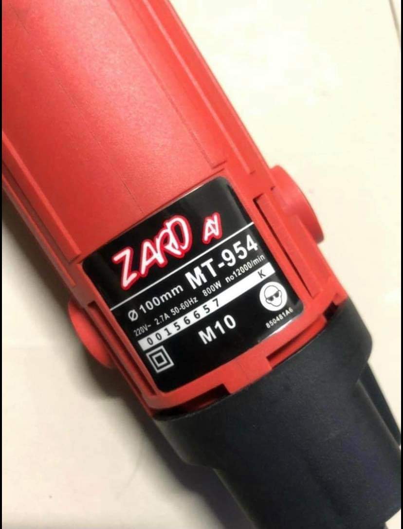 ชุดเจีย 4 นิ้ว zard รุ่นปรับ 6 ระดับรอบได้ แถมแป้นตีนตุ๊กแก +กระดาษทราย+ ผ้าขนแกะ+ใบตัด+ใบเจีย