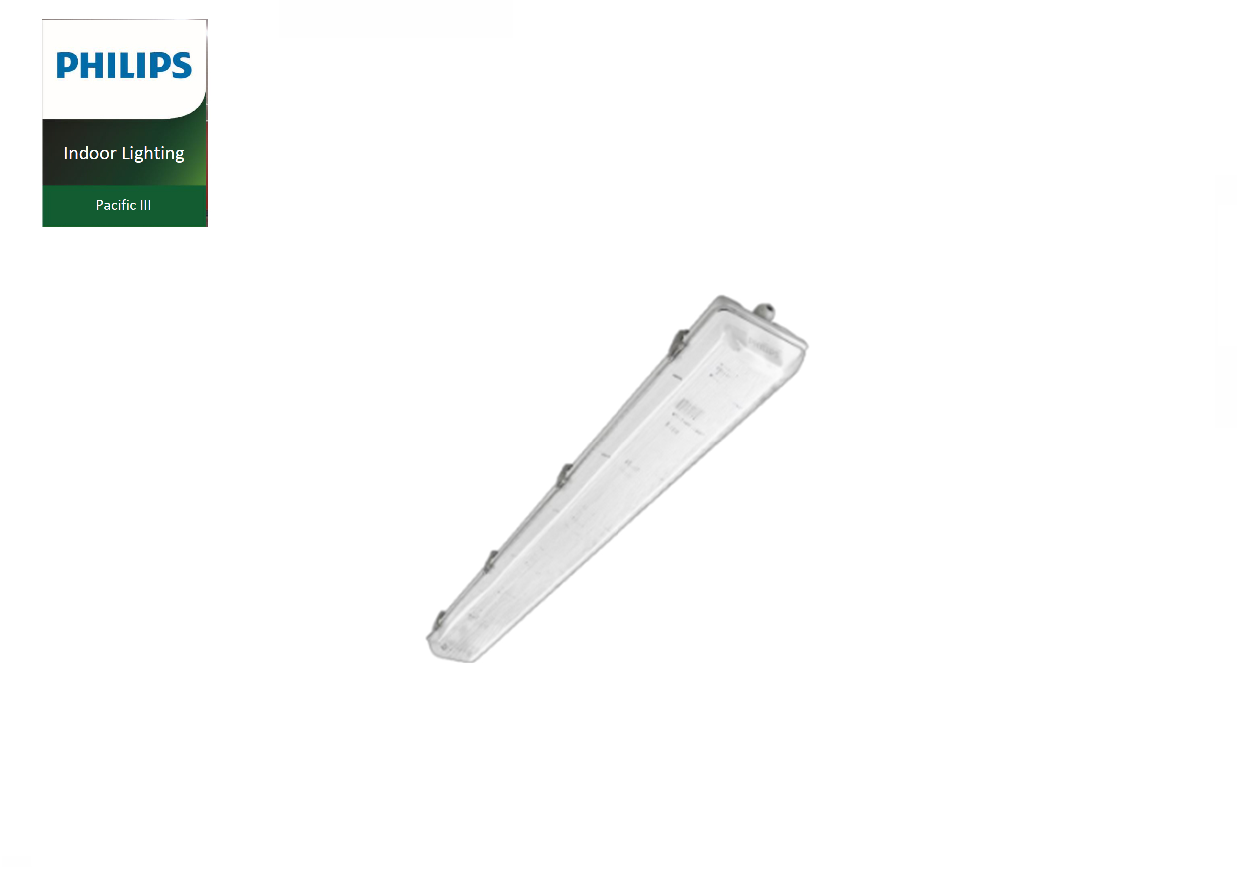 โคมกันน้ำกันฝุ่น TCW099 (1x36W,2x36W) PHILIPS