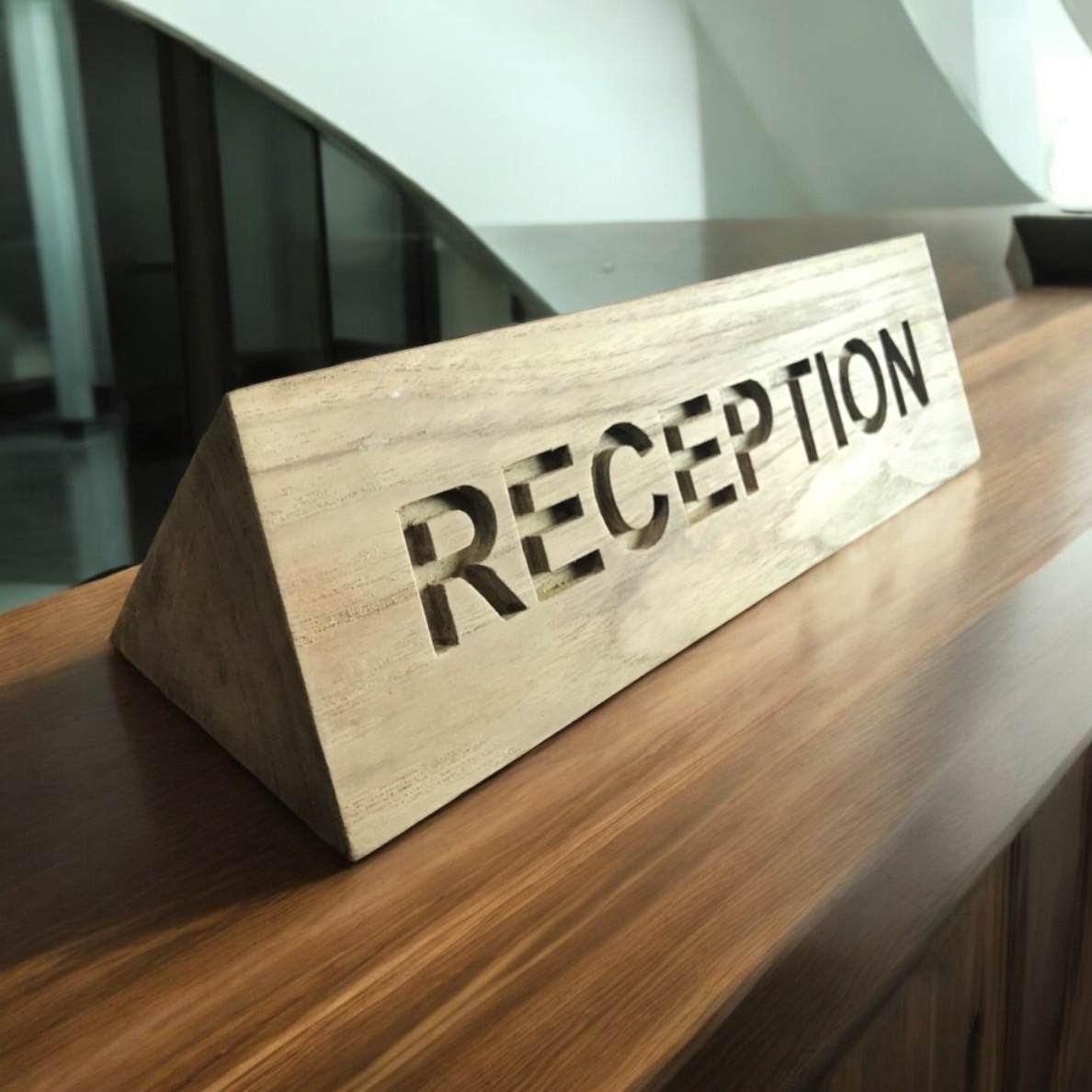 ป้าย RECEPTION