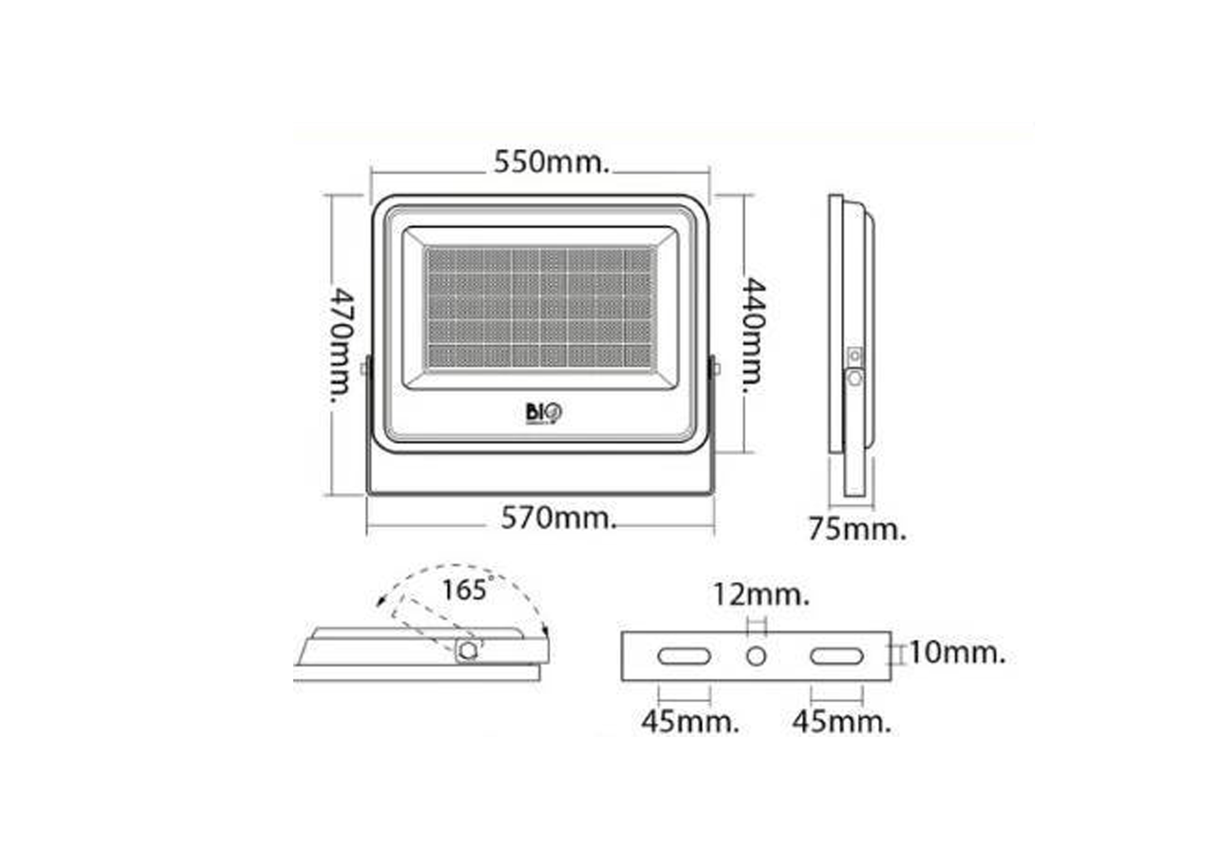 โคมLED Floodlight #MASTER 500W 6500K BIOBULB