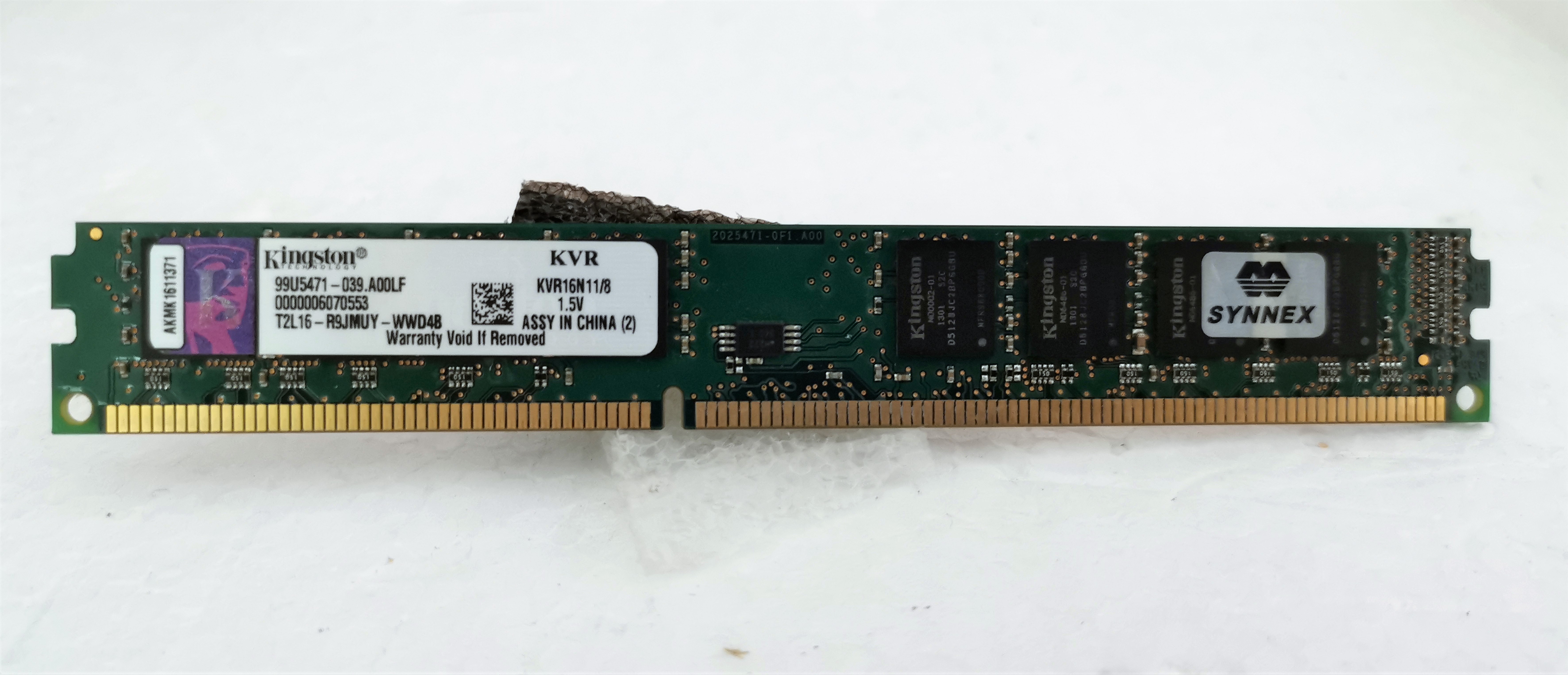 Ram PC Kingston DDR3 8G Bus1600 16ชิพ