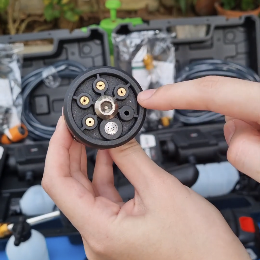 หัวปรับ 6 ระดับ ต่อกับปืนอัดฉีดแรงดันสูงไร้สาย รุ่น เปลี่ยนหัวได้