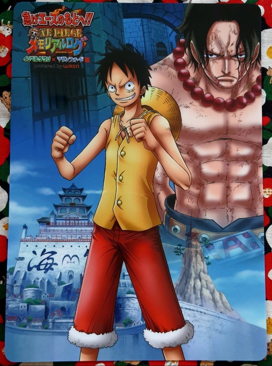 Showa Note One piece Lufy แผ่นรองเขียน / แผ่นรองตัด วันพีซ ลูฟี่ ของแท้จากญี่ปุ่น Size : 18 x 25 cm
