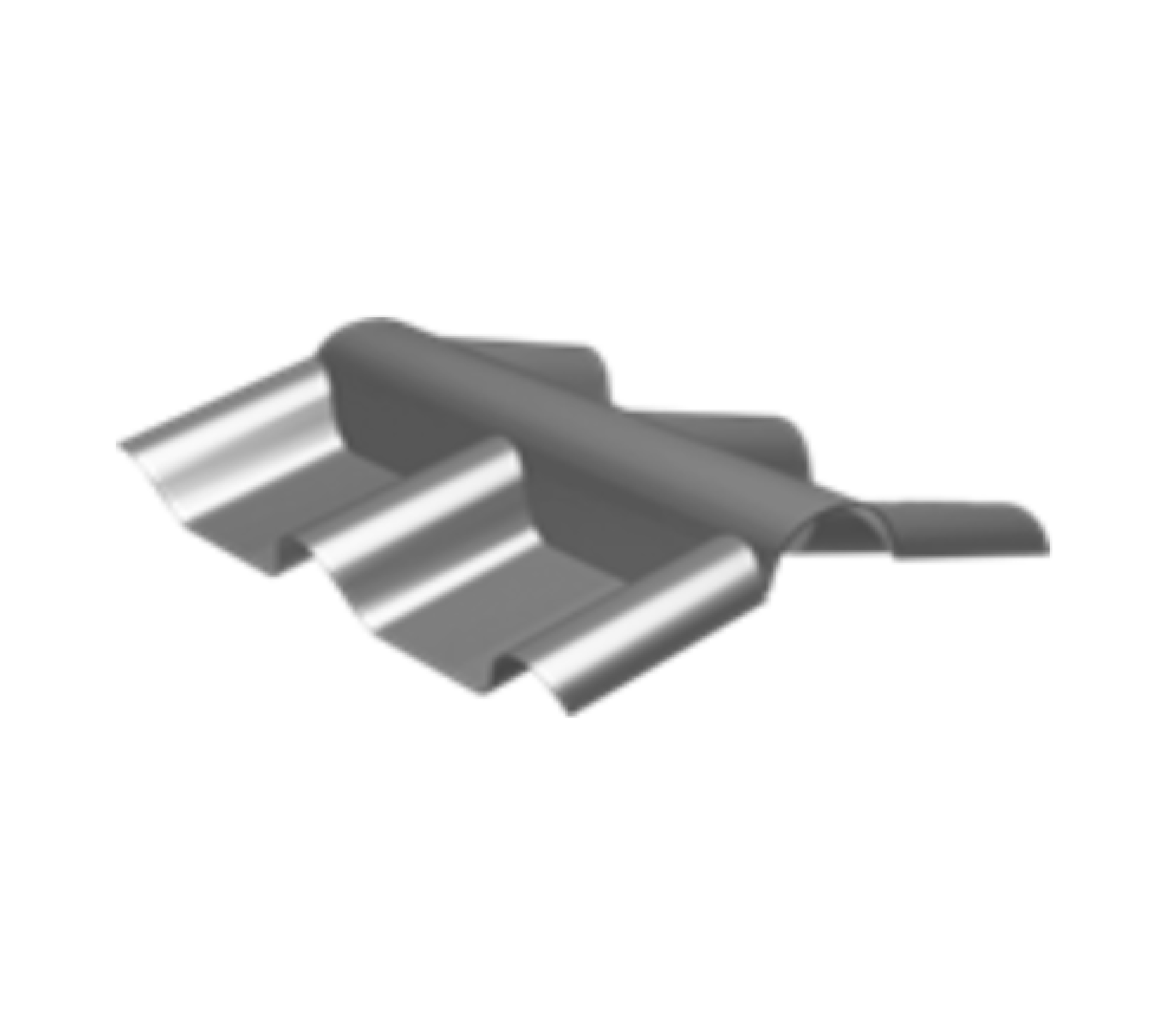 ครอบสันปรับมุม-บนลอนคู่ทีพีไอ สีซิเมนต์