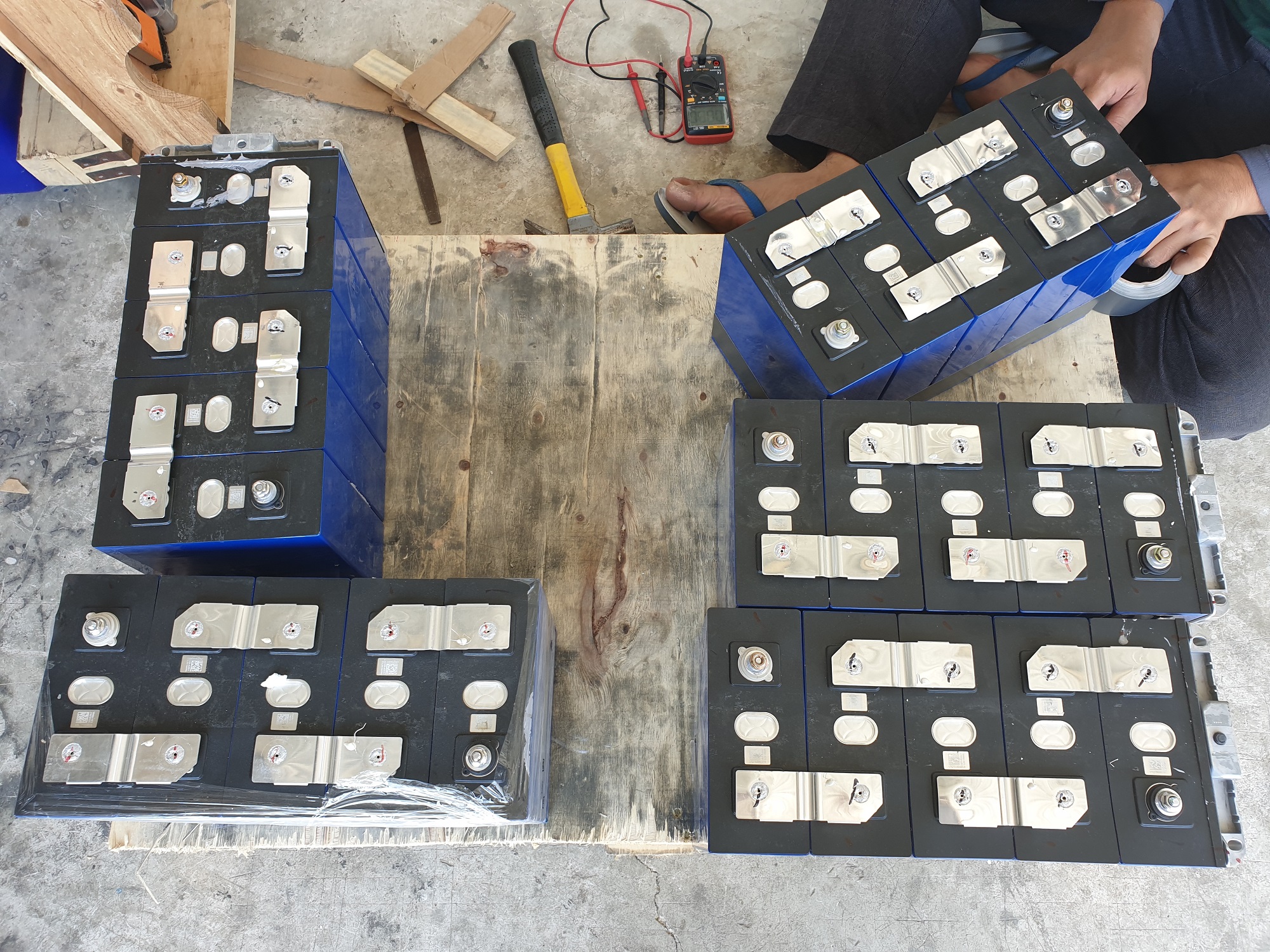 แบตเตอรี่ ฟอสเฟส 25s สำหรับโฟล์คลิฟไฟฟ้าคันใหญ่ ระบบ 80v ประกอบตามสั่ง