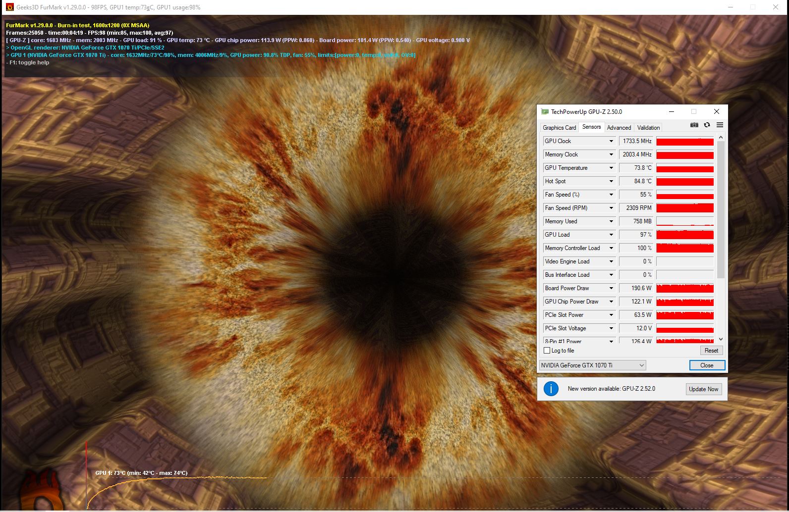 Gigabyte GTX 1070 Ti WINDFORCE 8G GDDR5