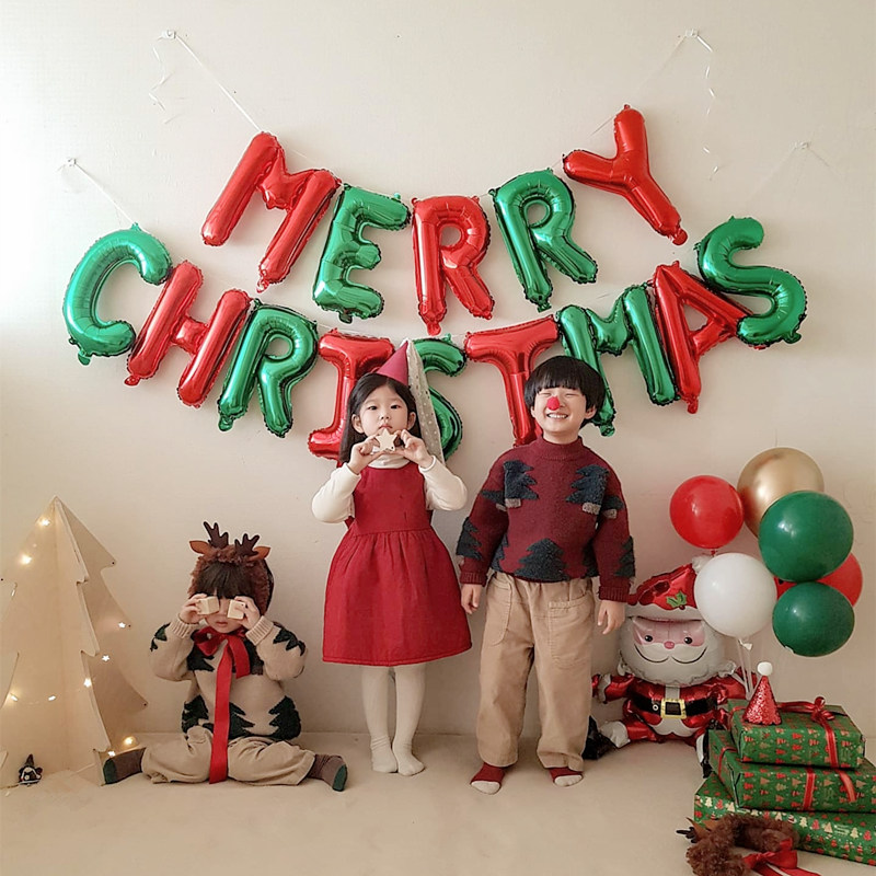 ลูกโป่งฟอยล์เมอร์รี่ คริสต์มาส Merry Christmas ขนาด 16 นิ้ว