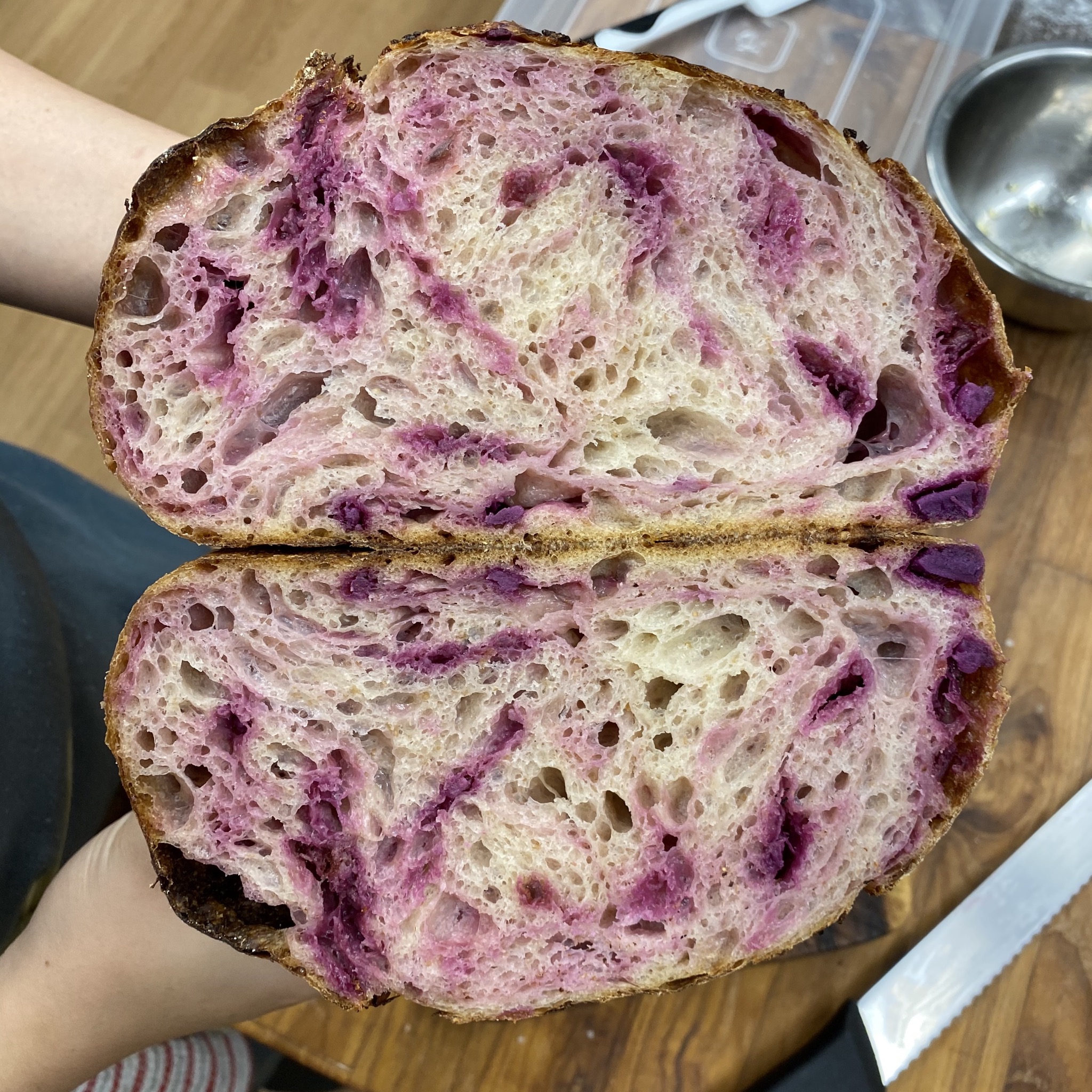 Ⓥ Purple Potato Sourdough (ปังมันม่วง)